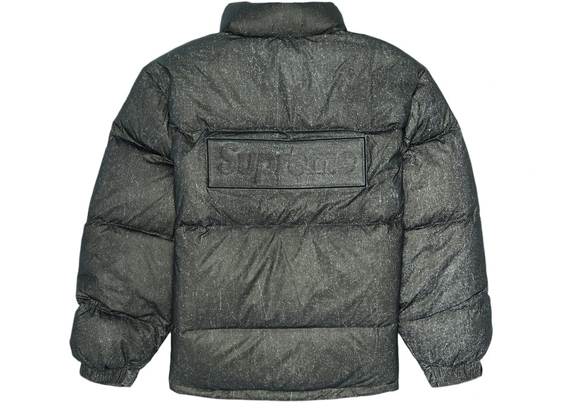 Supreme Supreme Reflective Speckled Down Jacket Black outlook