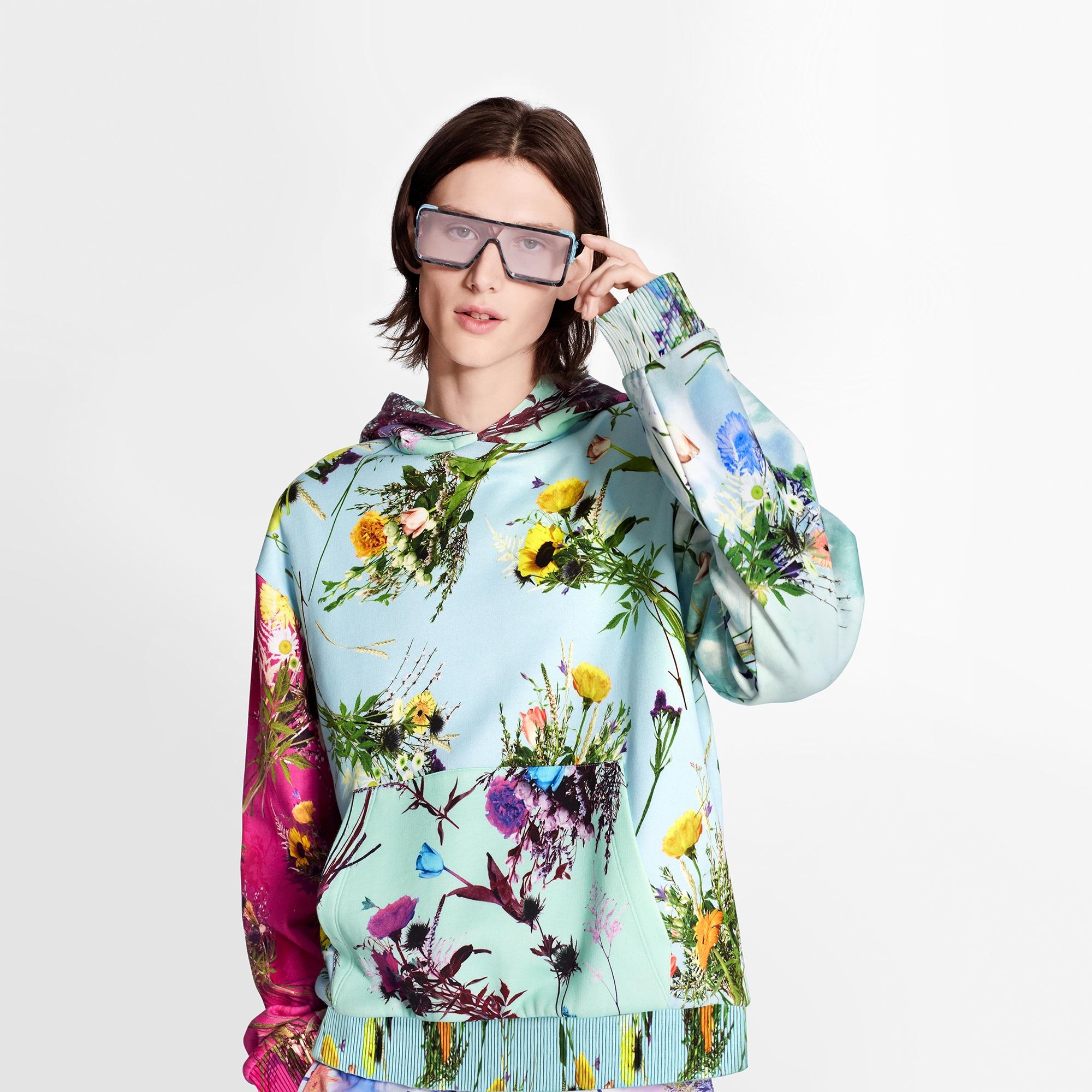 Printed Flowers Hoodie - 3