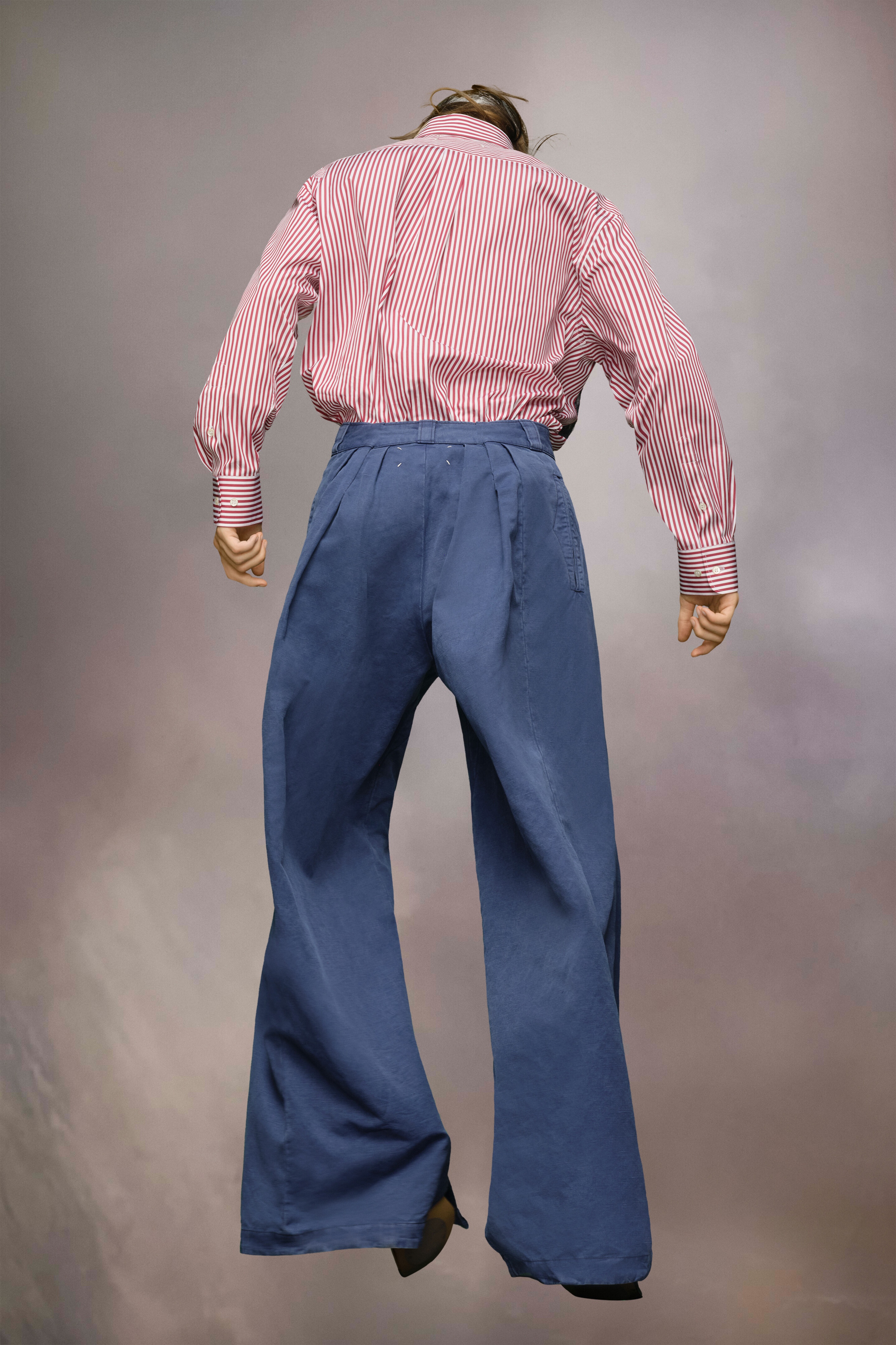 Oversized flared trousers - 4