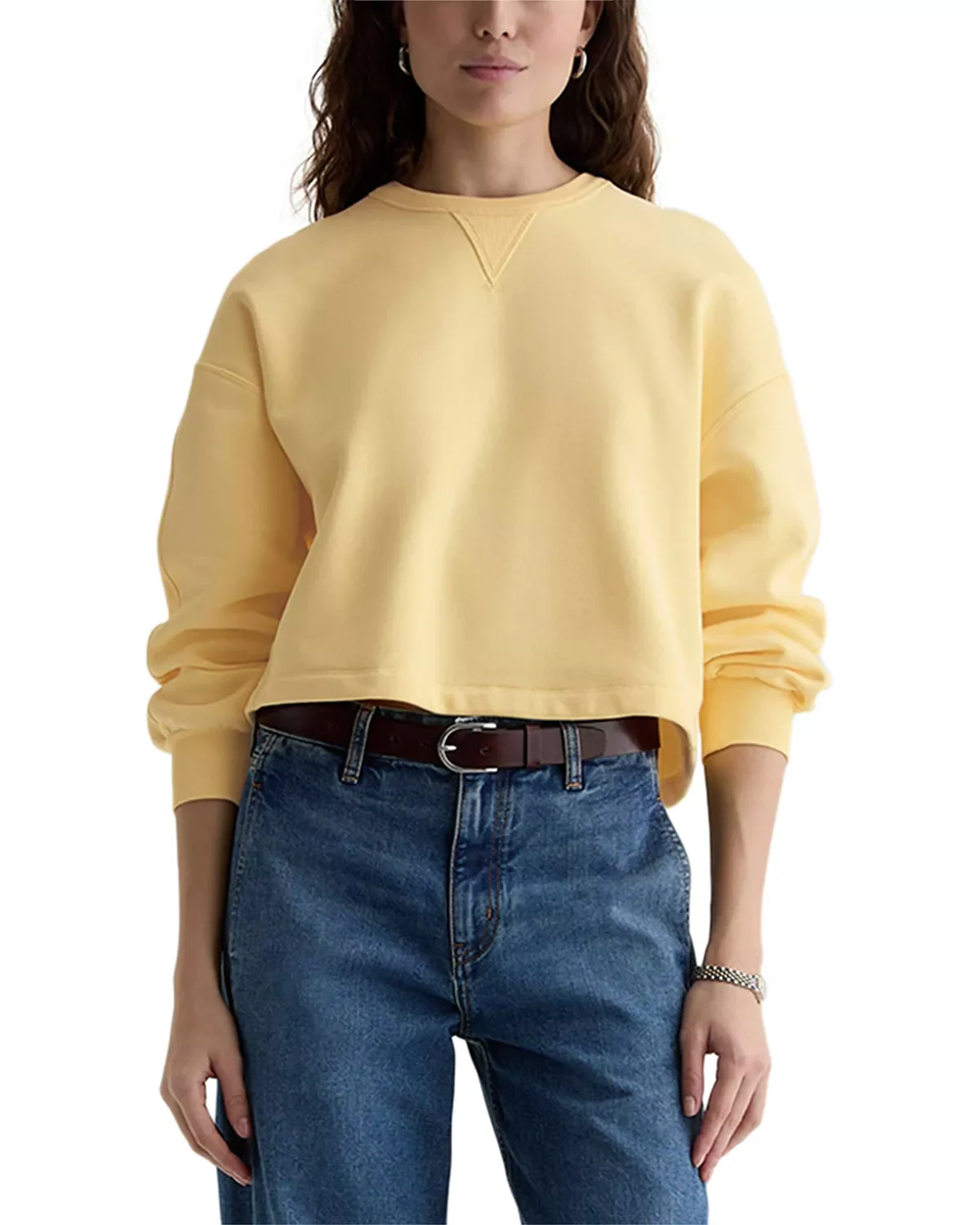 Roselle Crewneck Cropped Sweatshirt - 1
