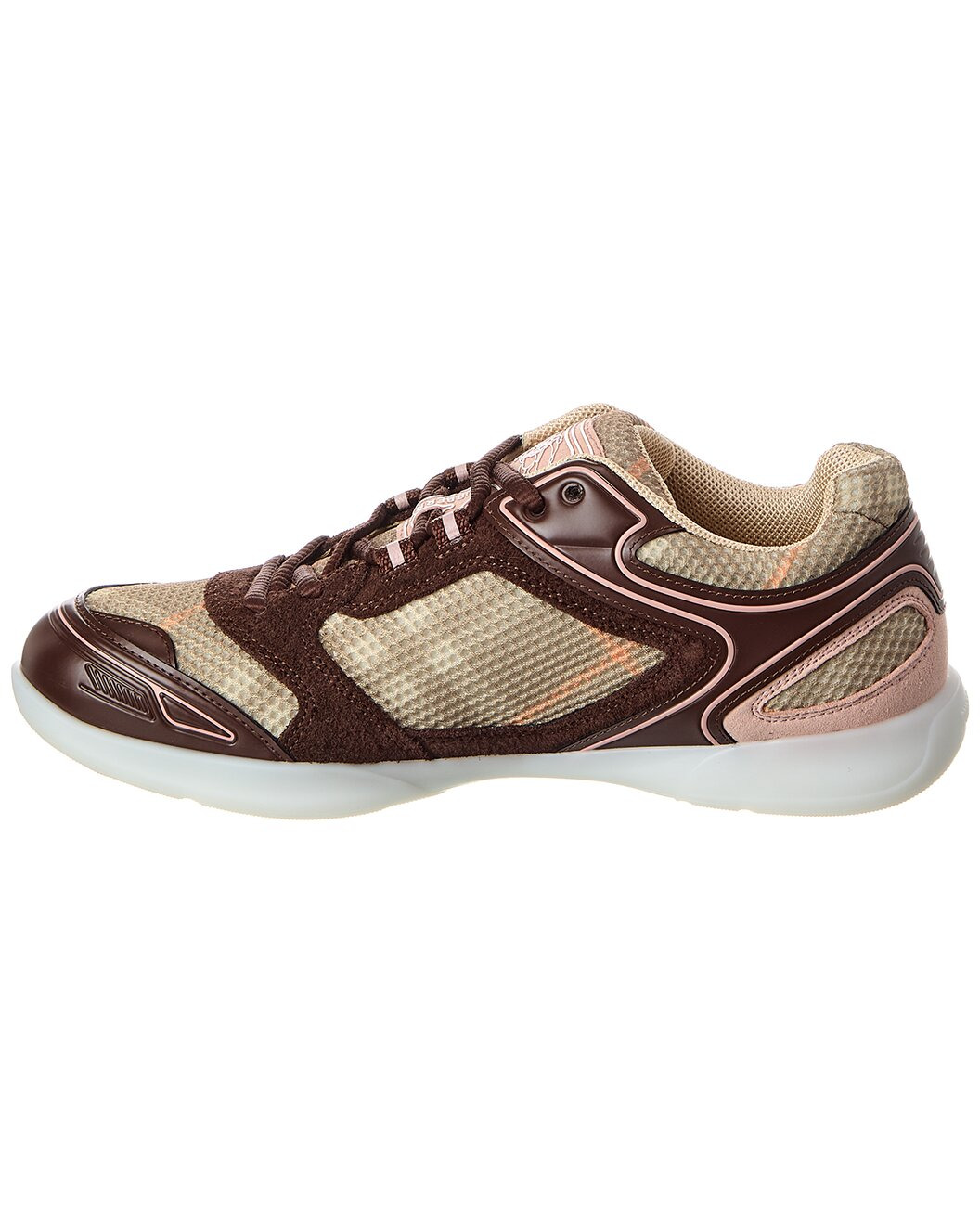 Burberry Check Mesh & Suede Sneaker - 2