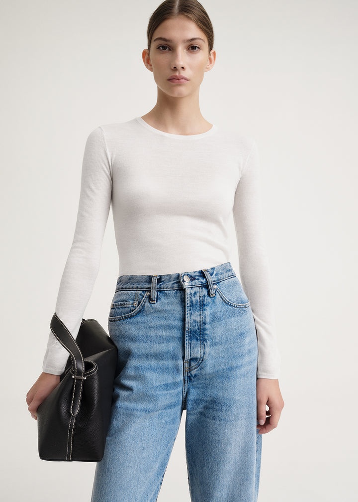 Thin cashmere top bone - 5