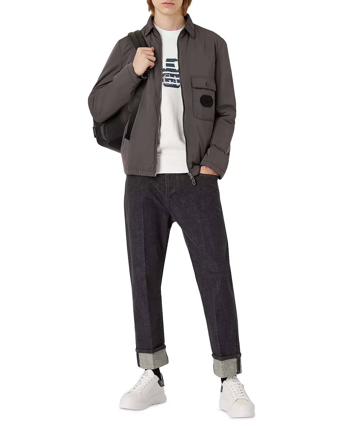 Jersey Fleece Logo Graphic Sweatshirt - 2