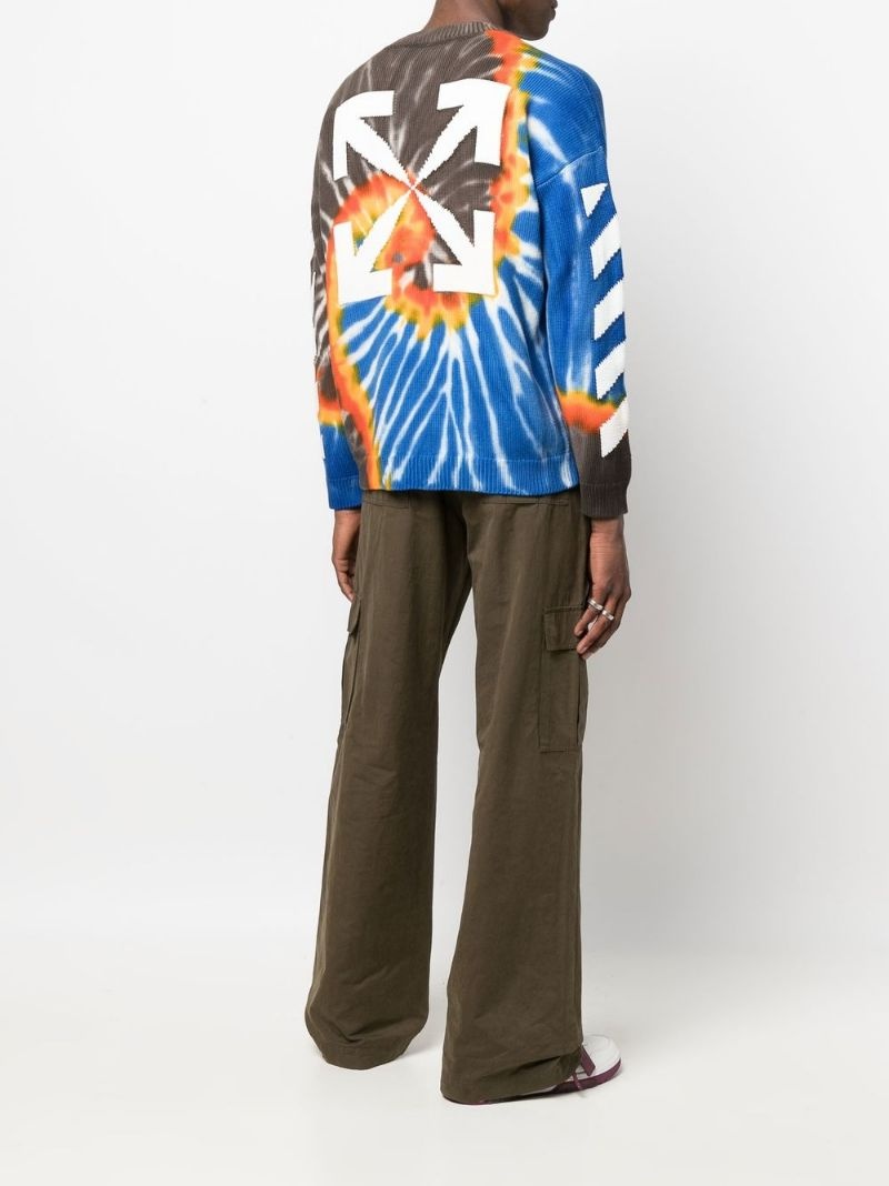 Arrows motif tie-dye sweatshirt - 2