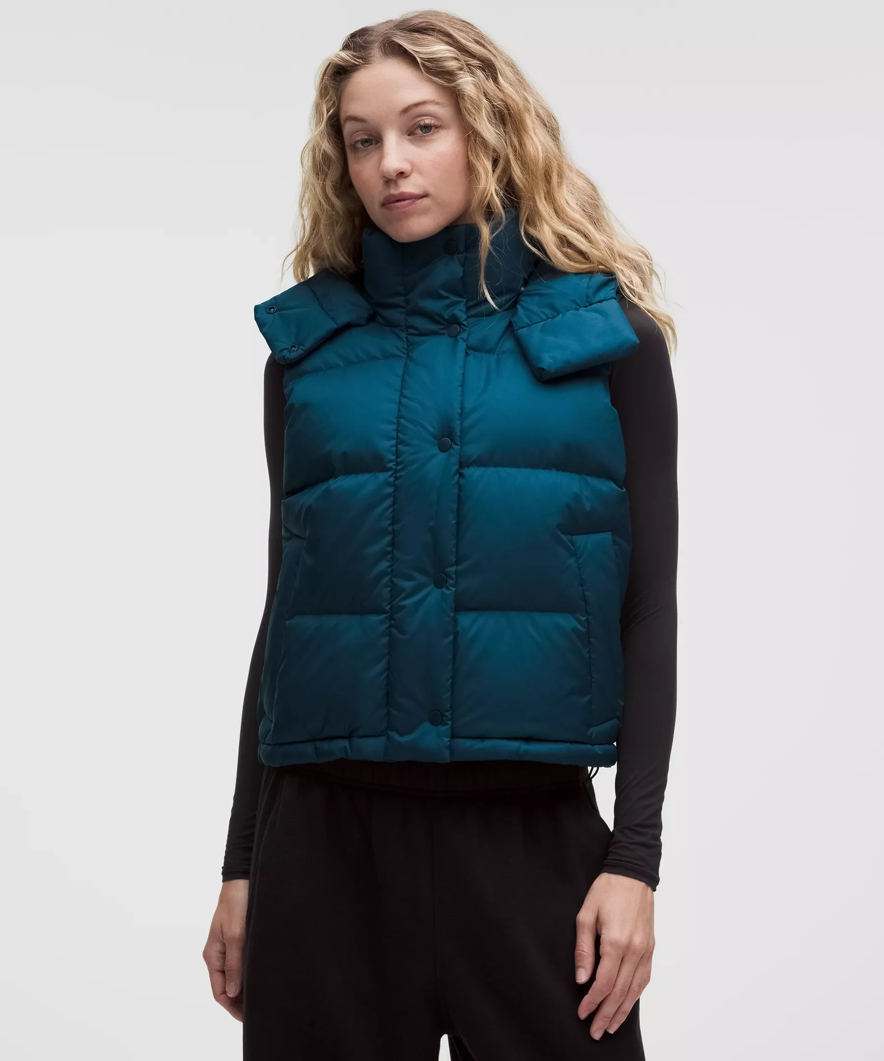 Wunder Puff 600-Down-Fill Cropped Vest - 1