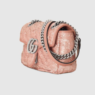 GUCCI GG Marmont mini sequin shoulder bag outlook