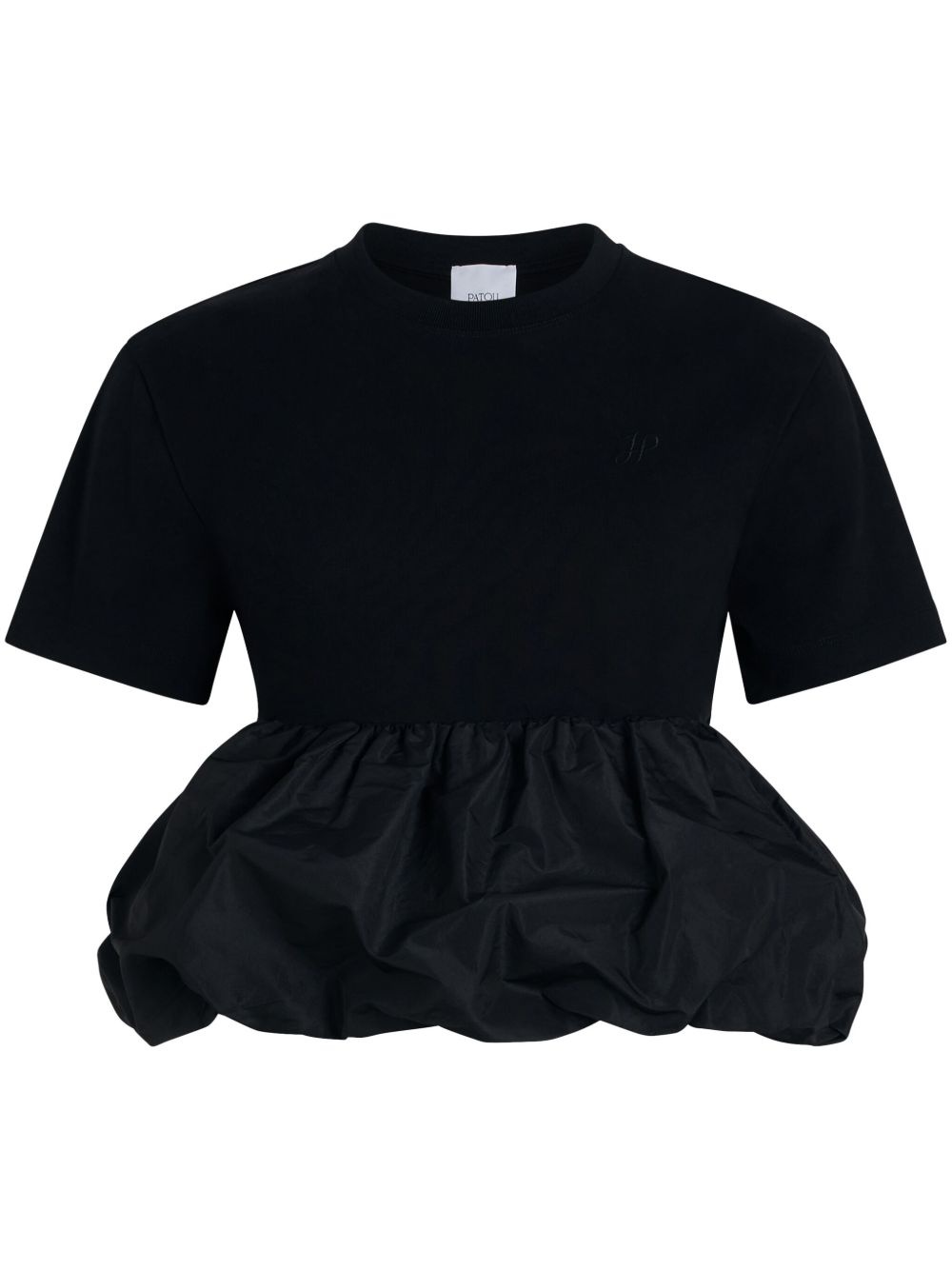 ruffle-hem T-shirt - 1