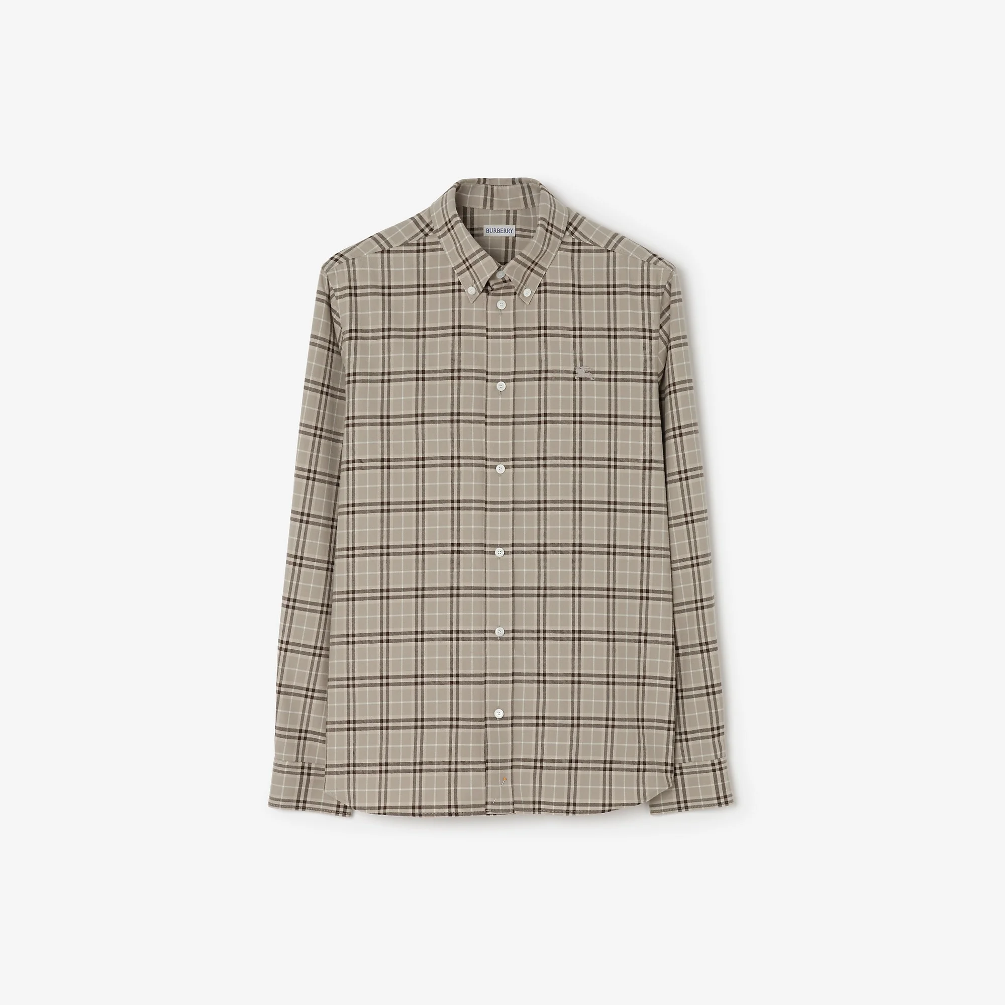 Relaxed Fit Check Cotton Shirt - 1