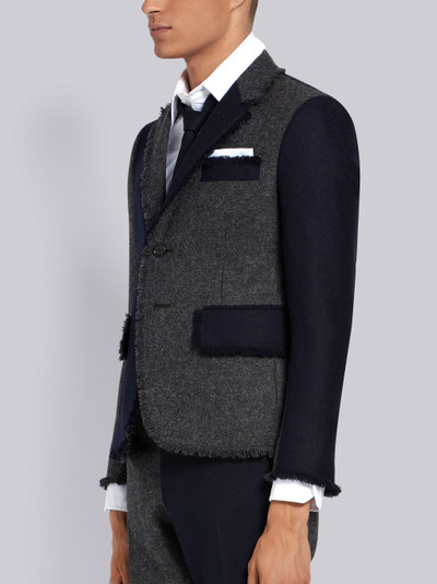 Thom Browne Frayed Edges High Armhole Sport Coat outlook