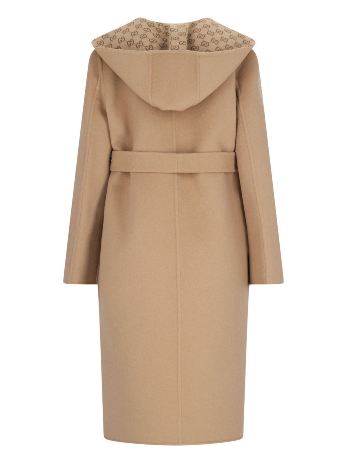コート GUCCI GG WOOL REVERSIBLE COAT Reversible GG wool coat in camel and beige | GUCCI® US