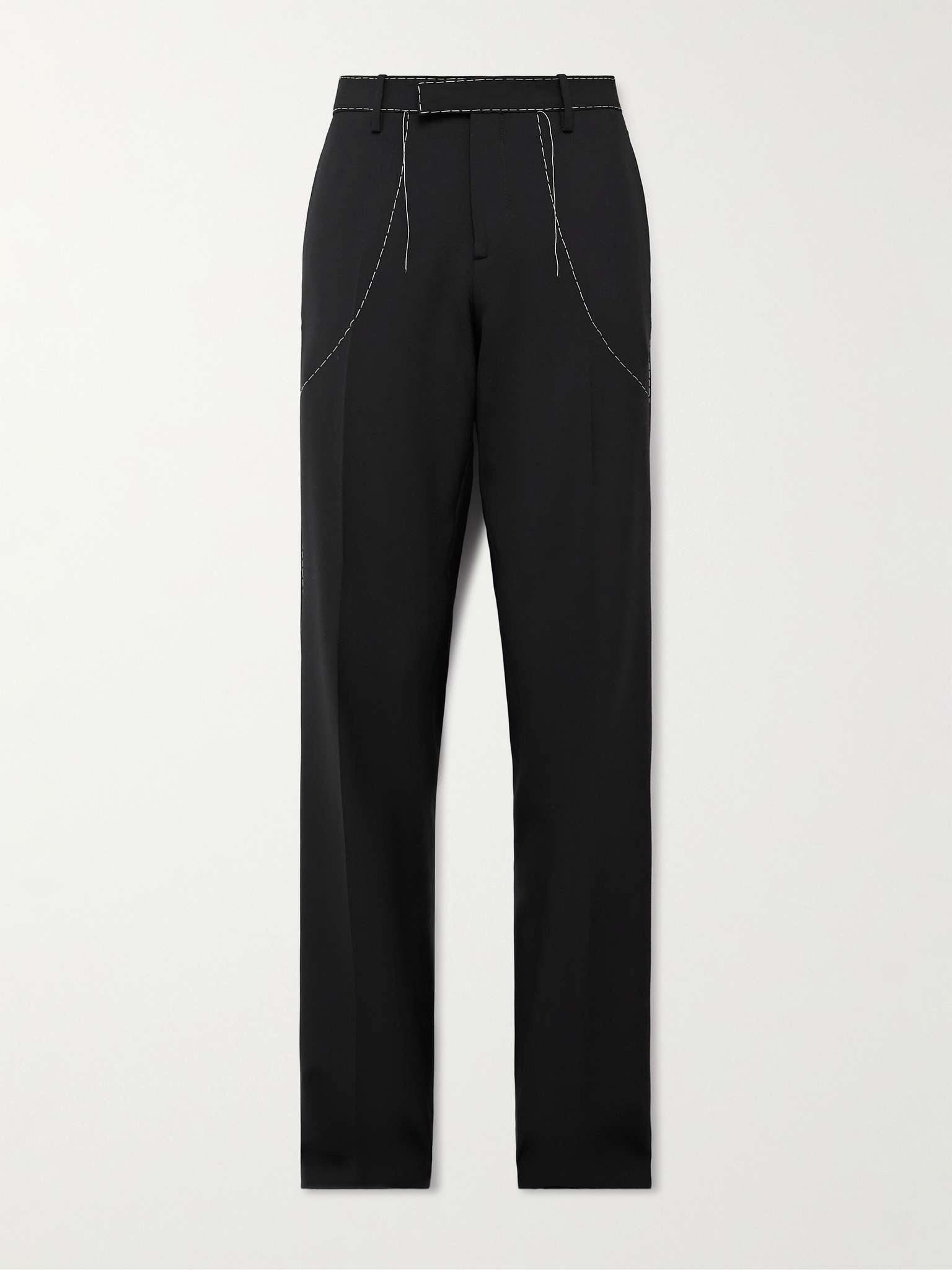 Straight-Leg Woven Trousers - 1