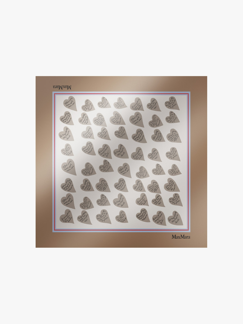 NUMANA Printed silk twill foulard 1