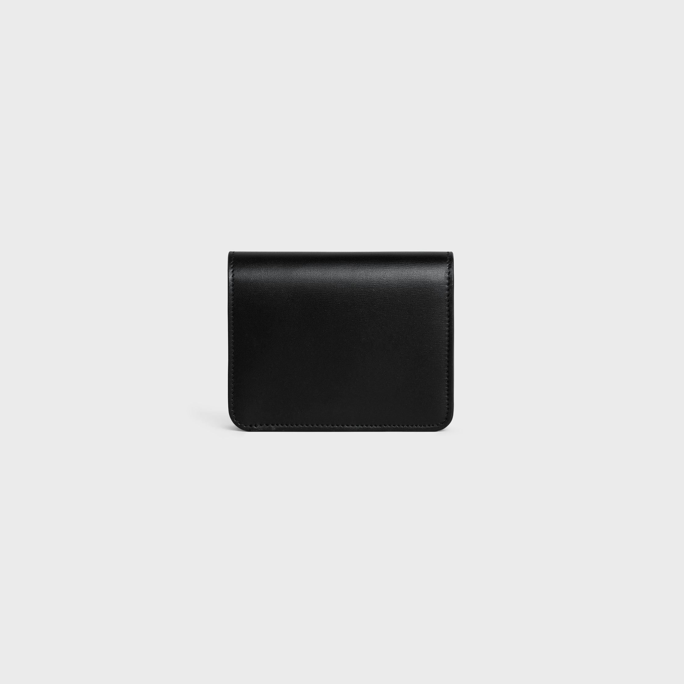 TRIOMPHE COMPACT WALLET in Shiny calfskin - 3