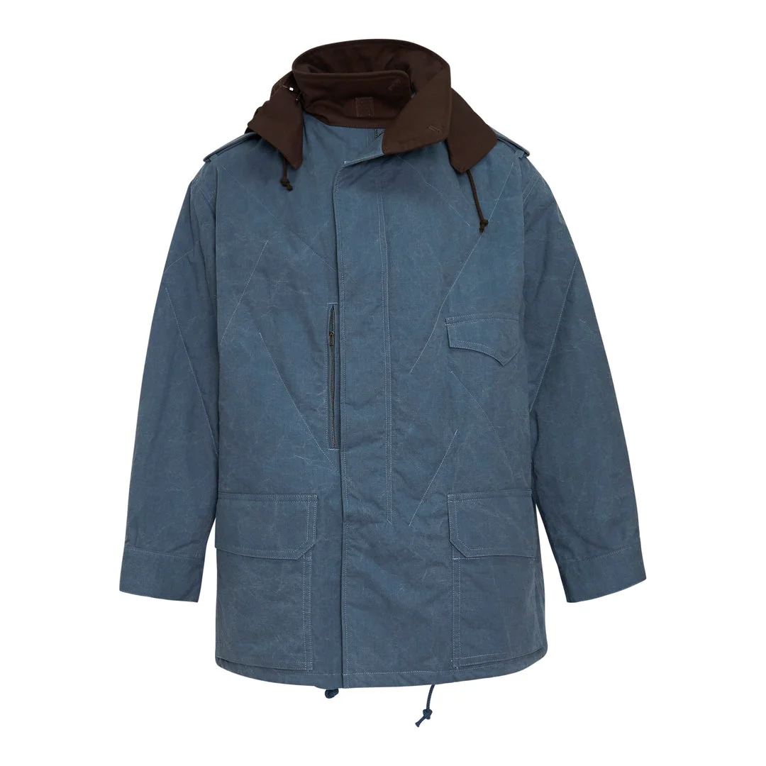 Hooded Stitch Blouson Coat - 1