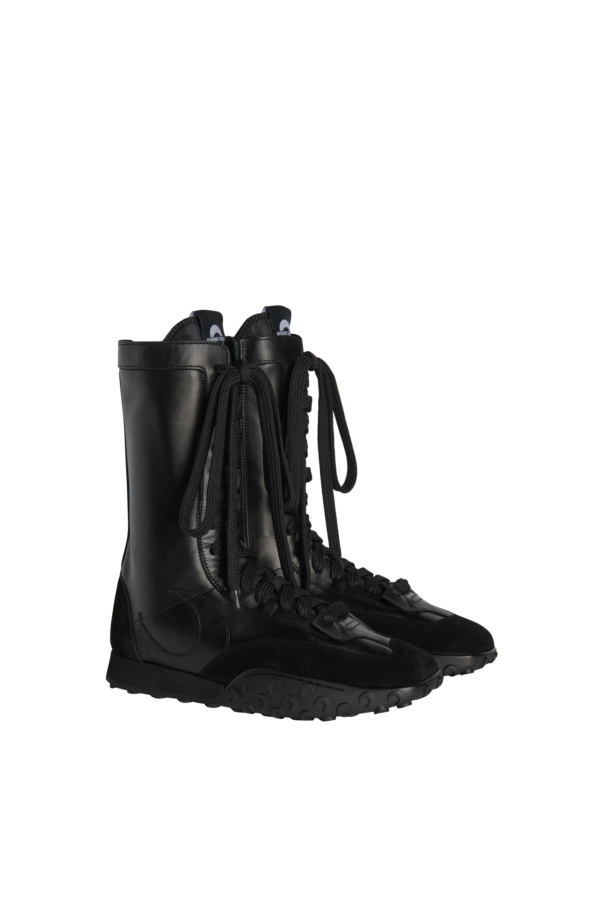 Metal Free Leather High-Top Sneakers - 2
