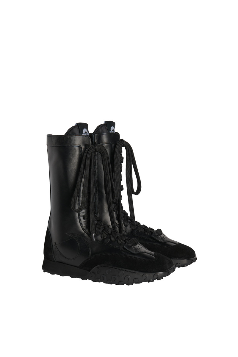 Marine Serre Metal Free Leather High-Top Sneakers outlook