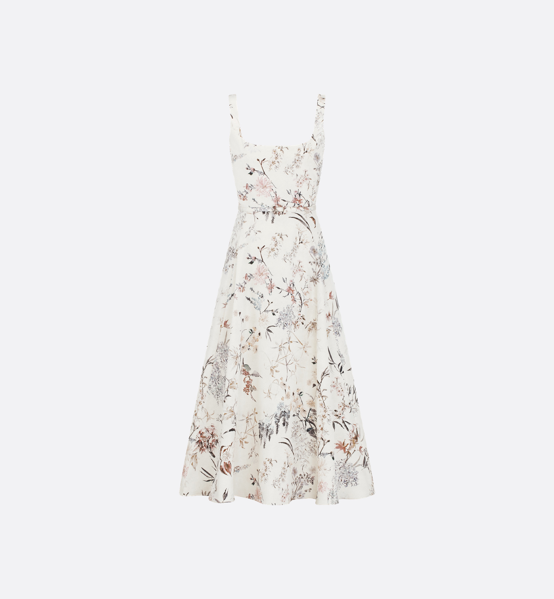 Mid-Length Belted Dress - 1
