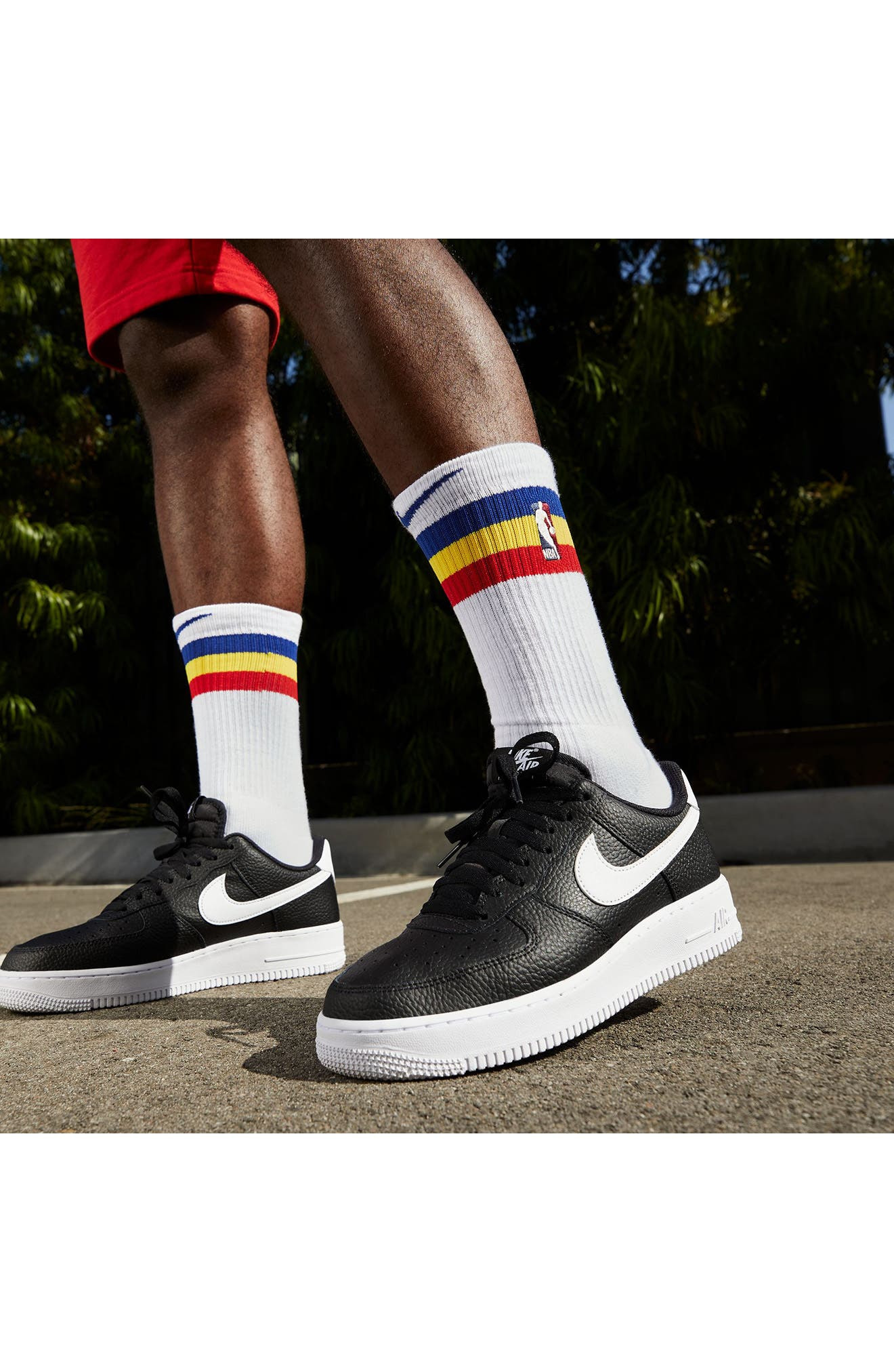 Nike Air Force 1 '07 Basketball Sneaker in Black/White at Nordstrom - 2