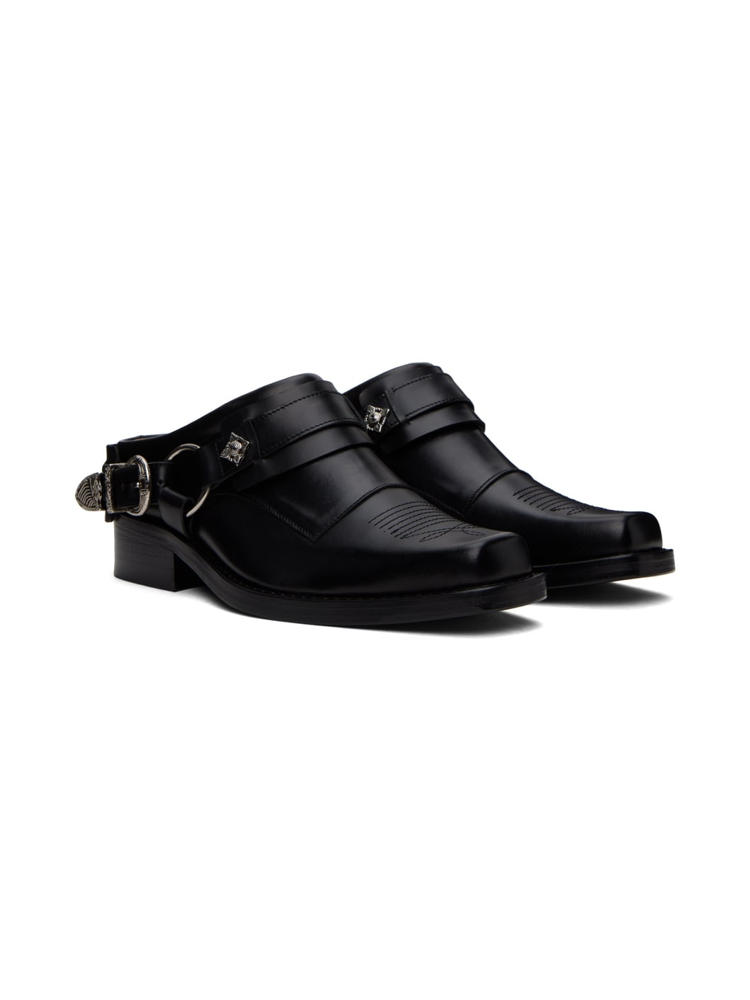 SSENSE Exclusive Black Hard Loafers - 4