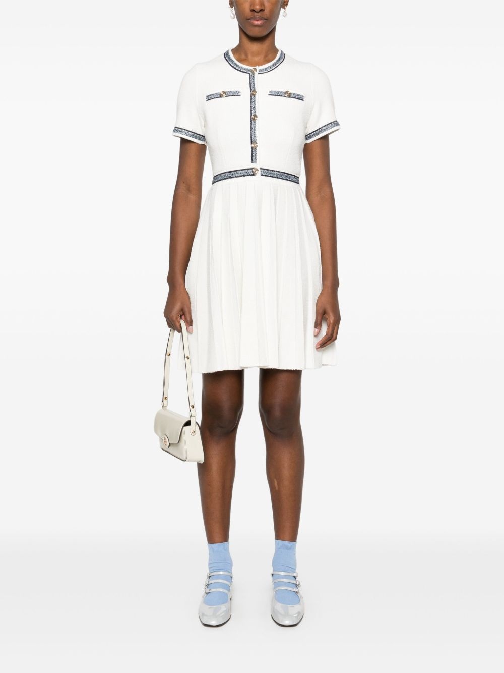 pleated mini dress - 2