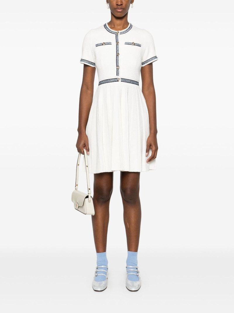 maje pleated mini dress outlook