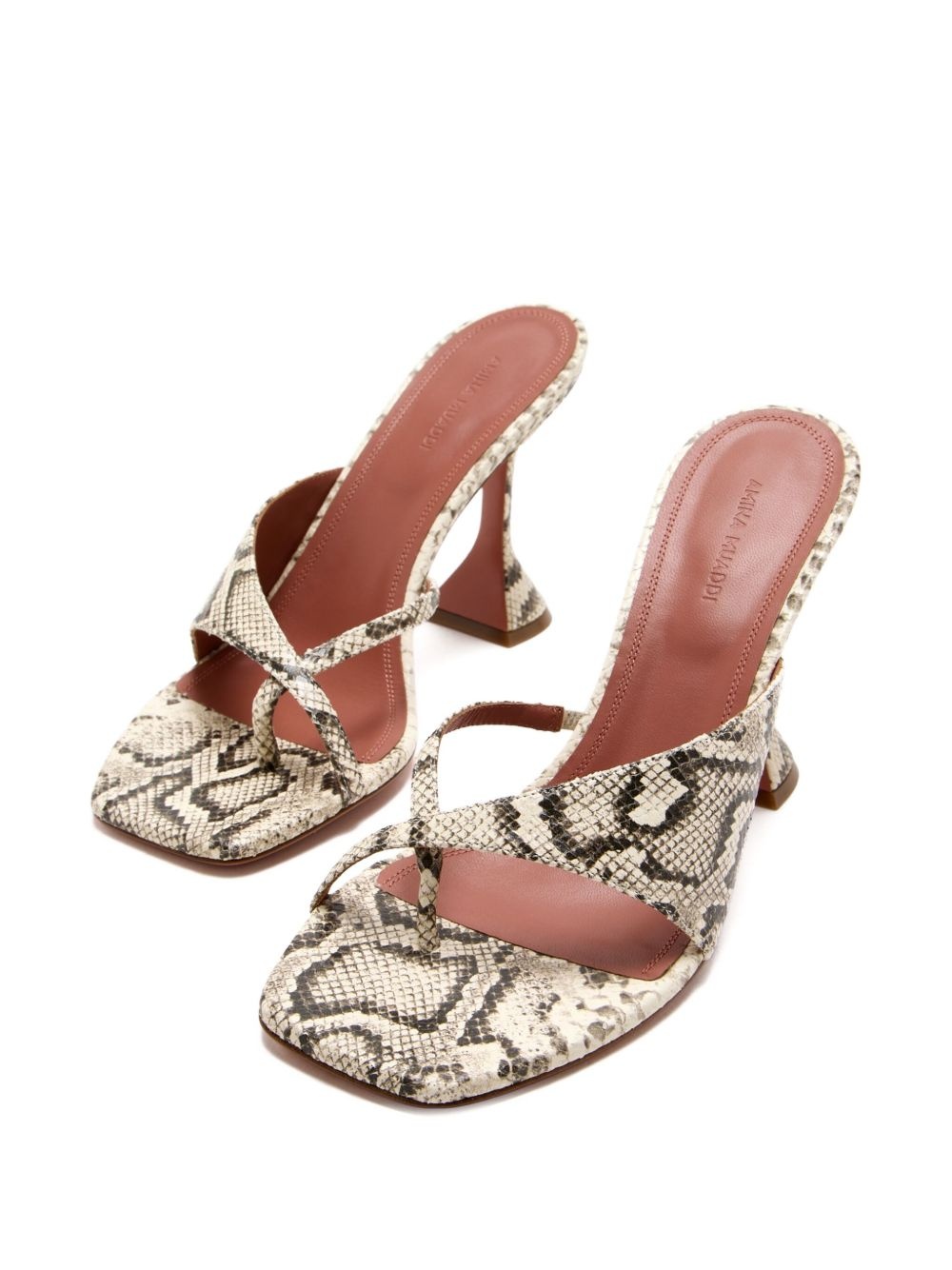 95mm Shiona snakeskin-effect sandals - 2