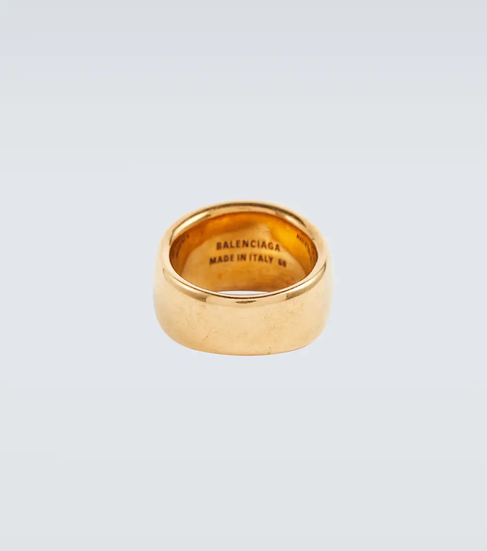 Gold 'BB' Icon Ring - 3