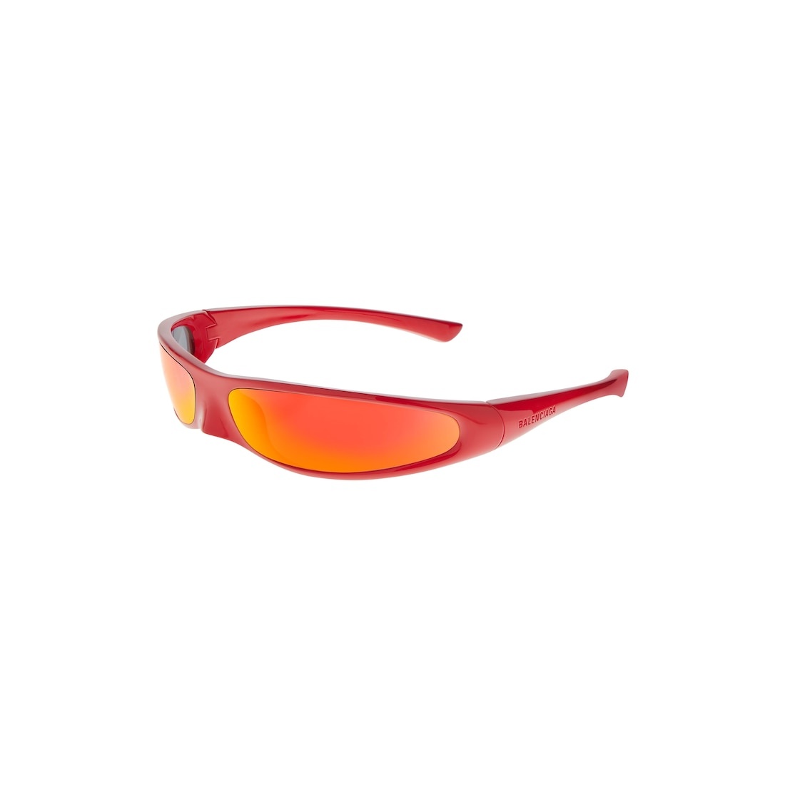 Blade Rectangle Sunglasses  in Red - 4