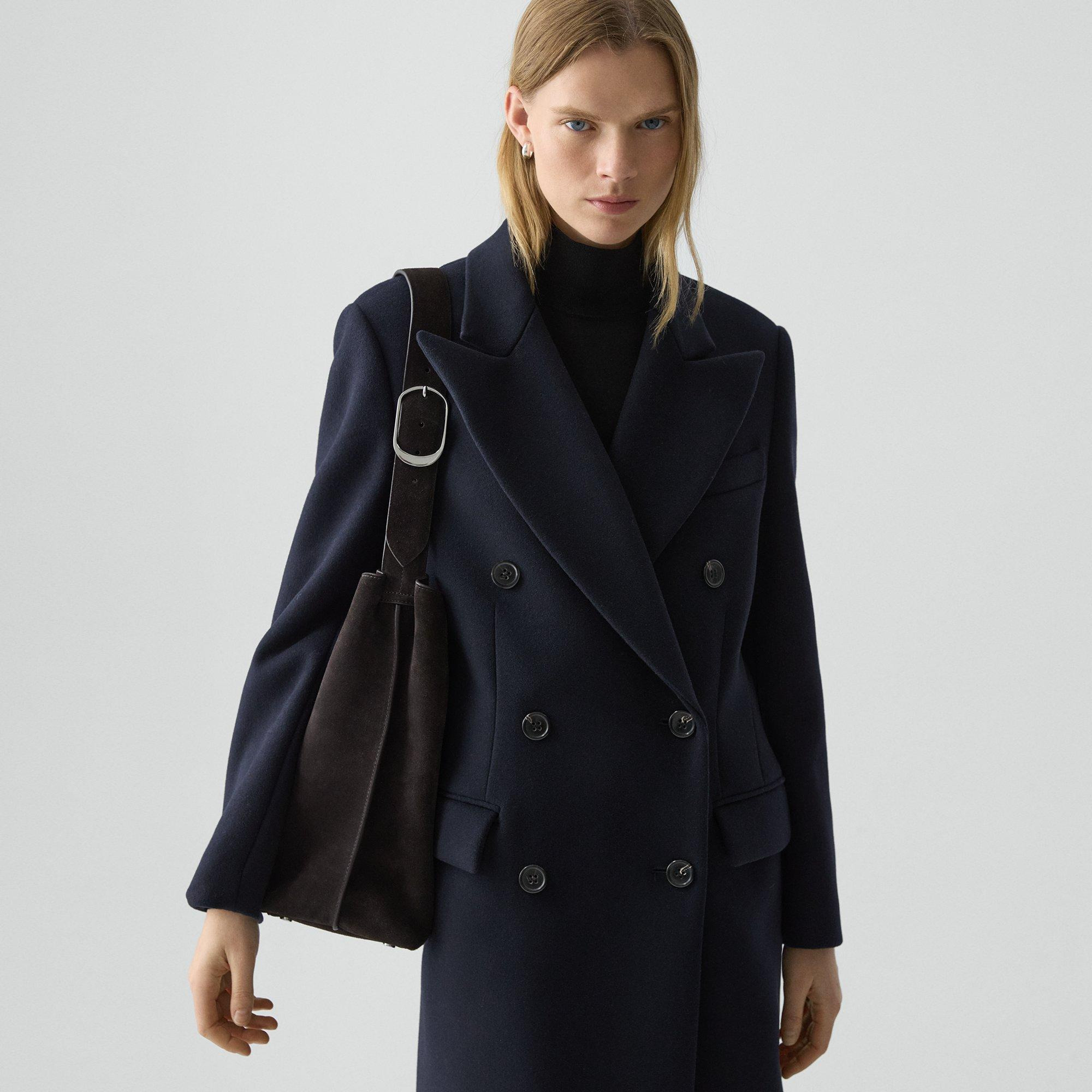 Double-Breasted Peacoat in Plush Melton - 5