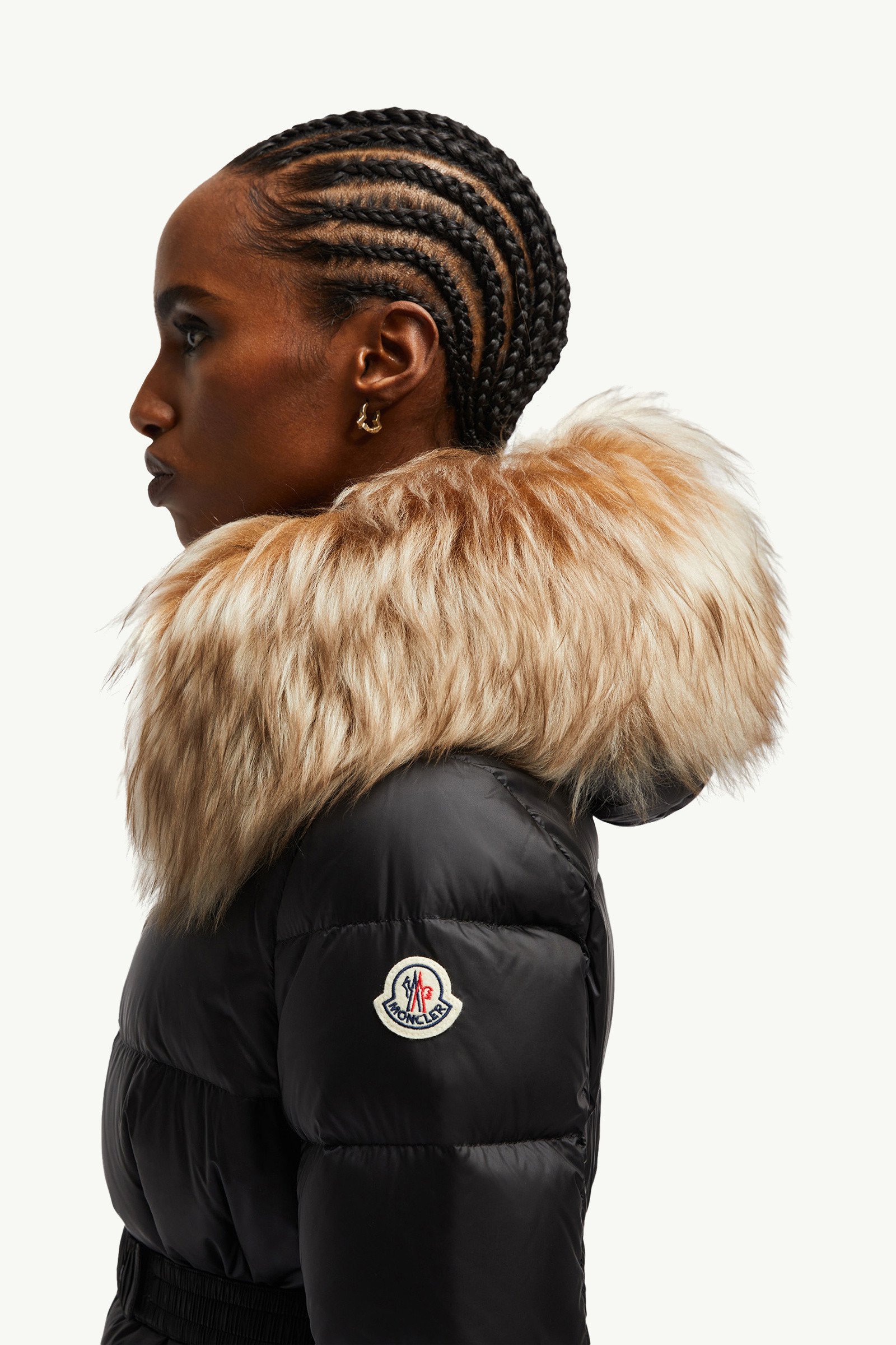 Boed Hooded Shearling-Trimmed Short Down Jacket - 4