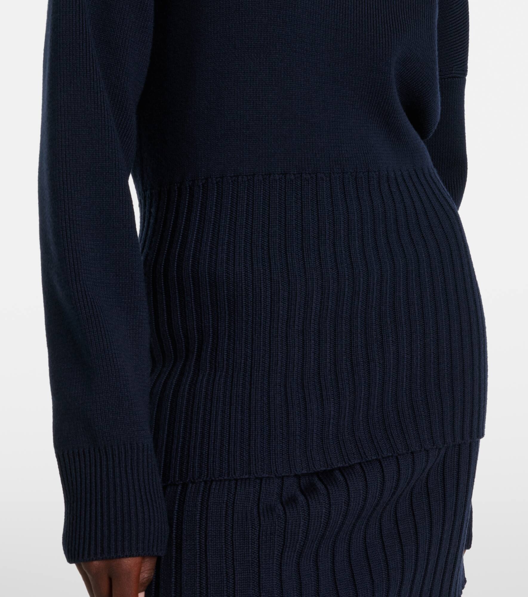 Ribbed-knit wool sweater - 5