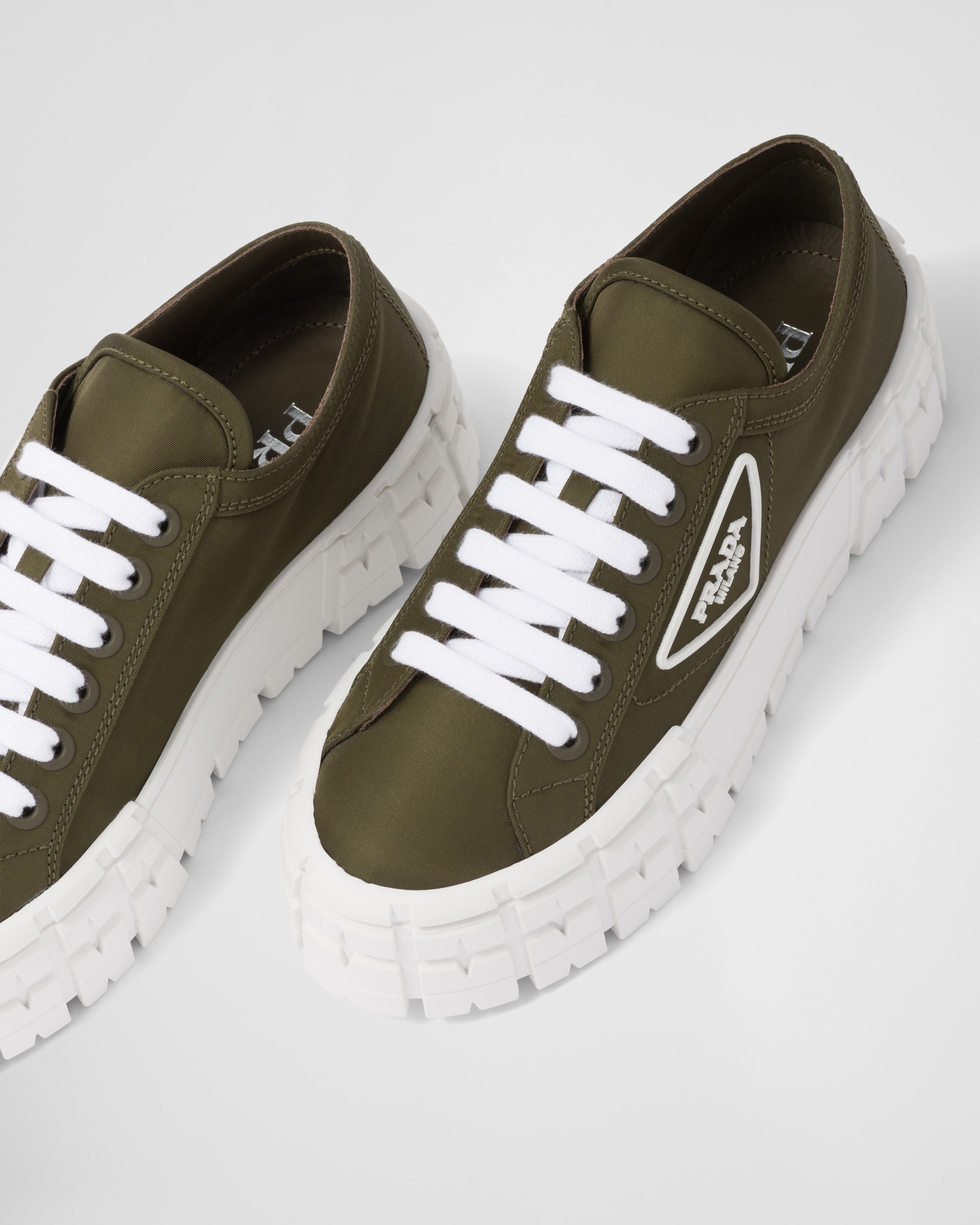 Double Wheel Re-Nylon gabardine sneakers - 6