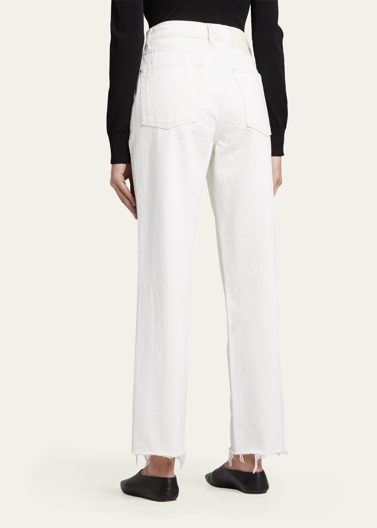 Cassidy Cropped Raw Hem Jeans - 3