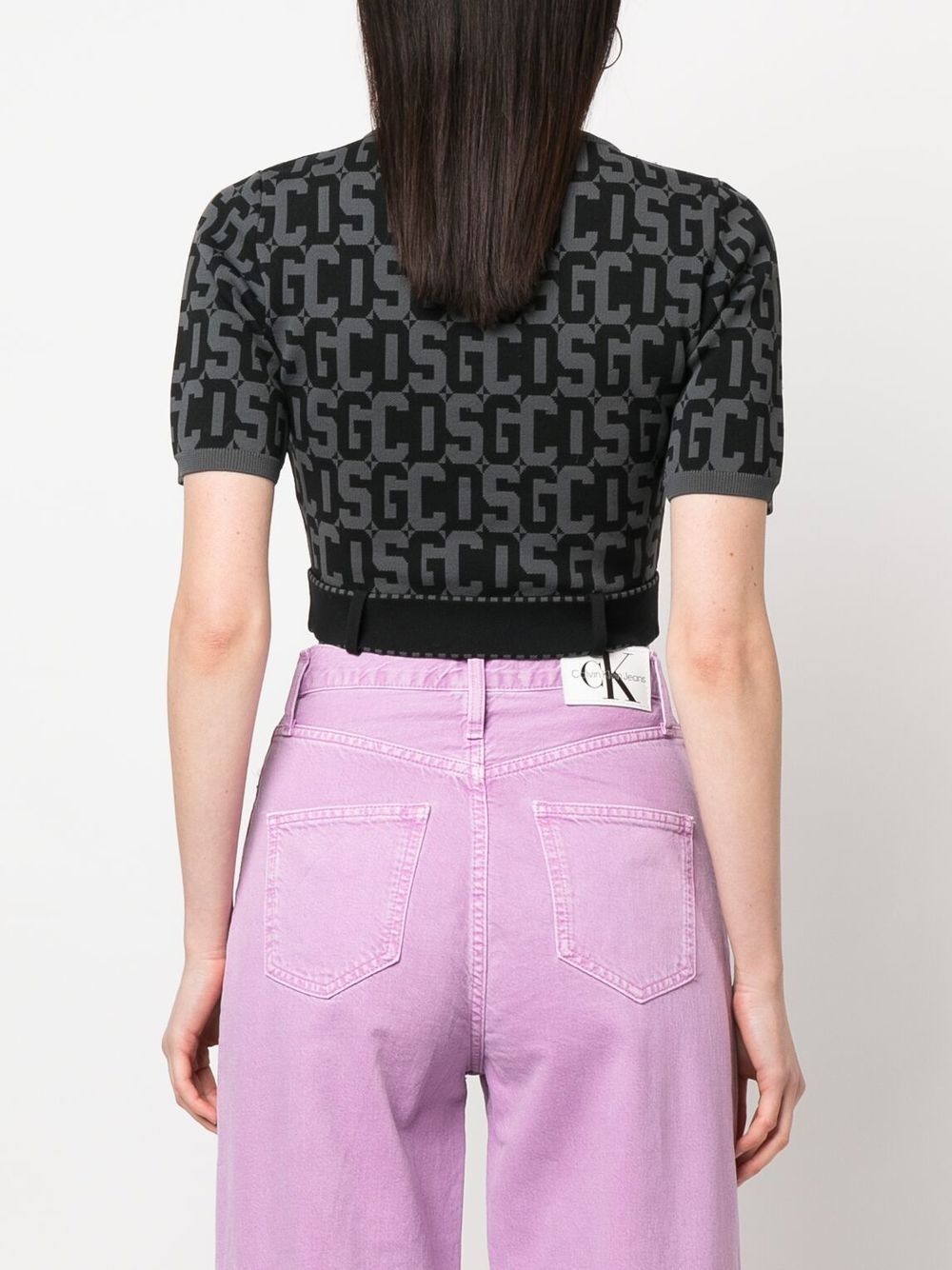 Matilda monogram cropped top - 4