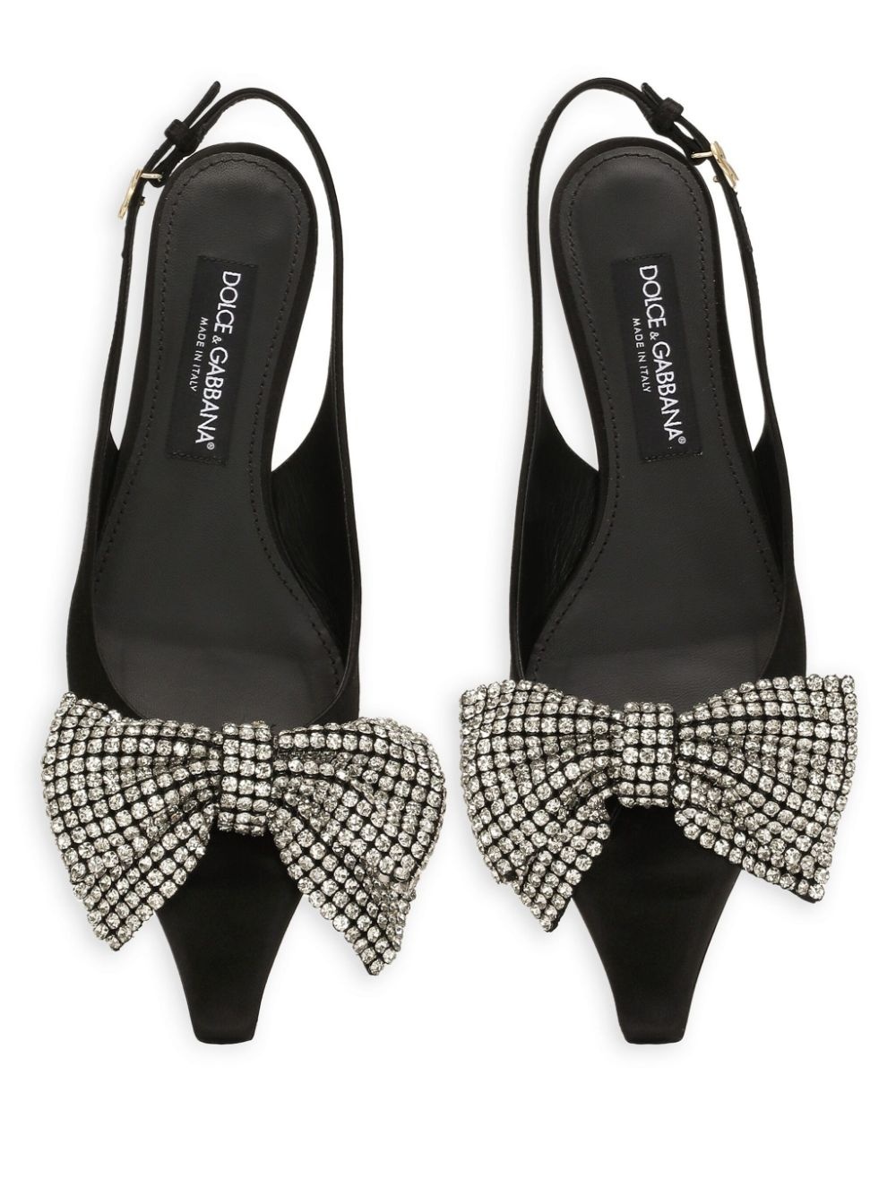 40mm bow-detailing slingback pumps - 4