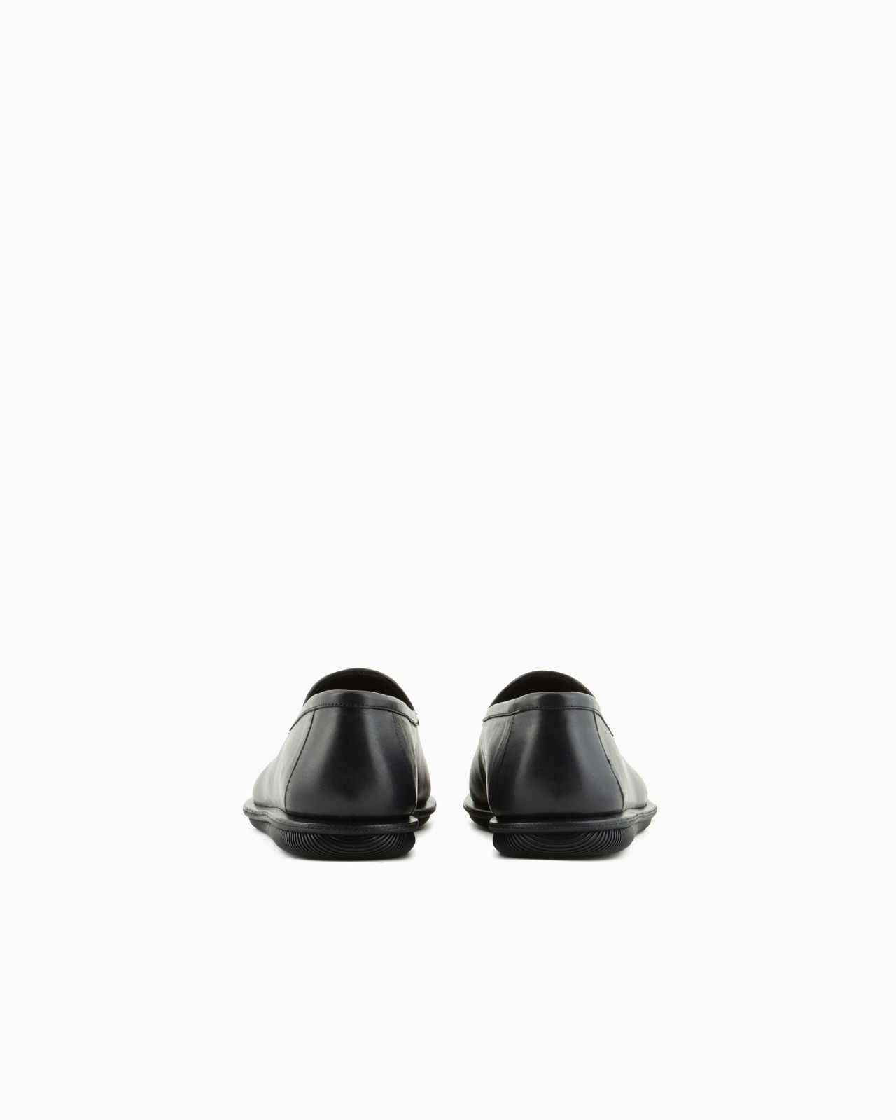 Vintage nappa leather loafers with embroidered logo - 4