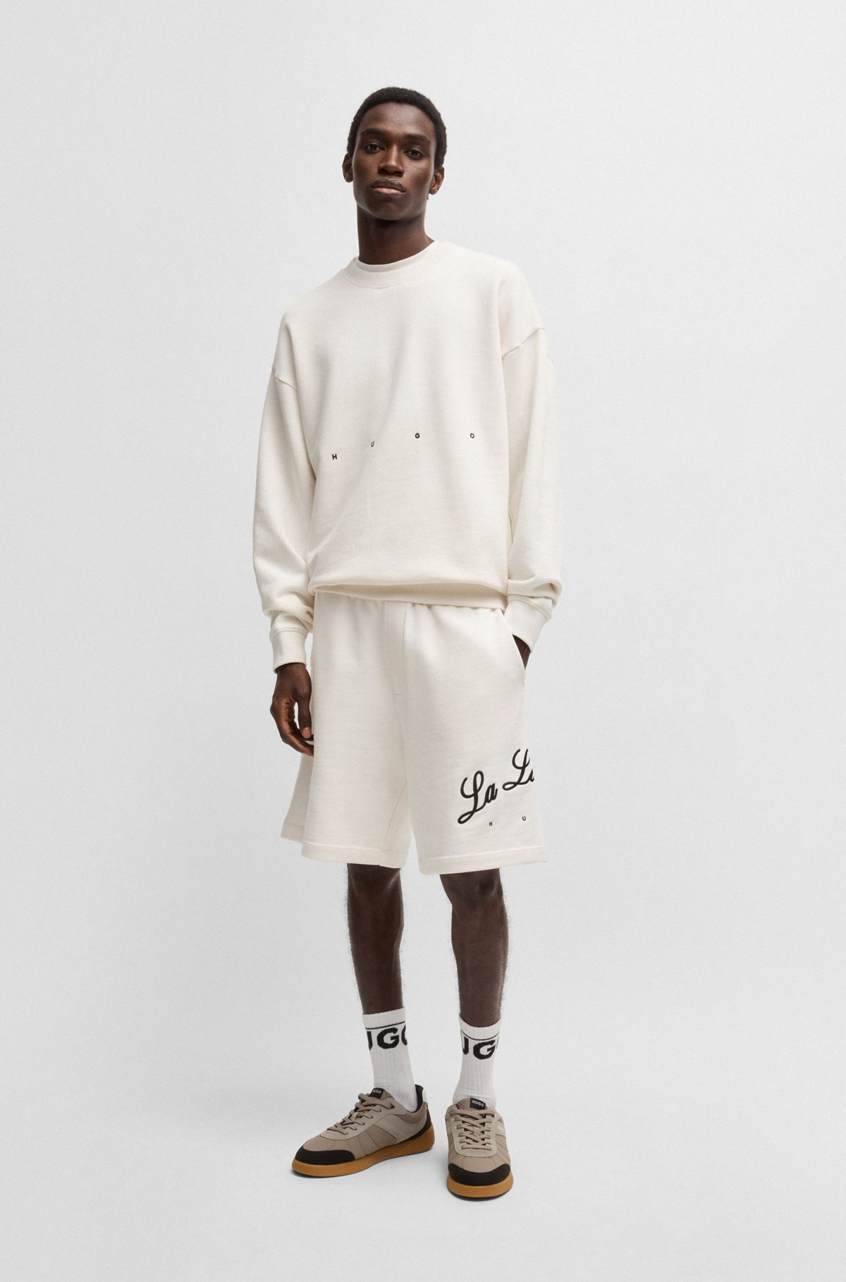 COTTON-TERRY SWEATSHIRT WITH LOGO ARTWORK - 4