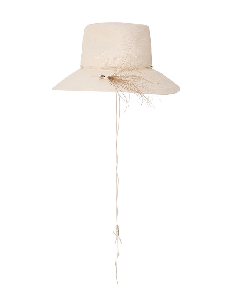 GLAZED STRAW COLLAPSIBLE HAT 3