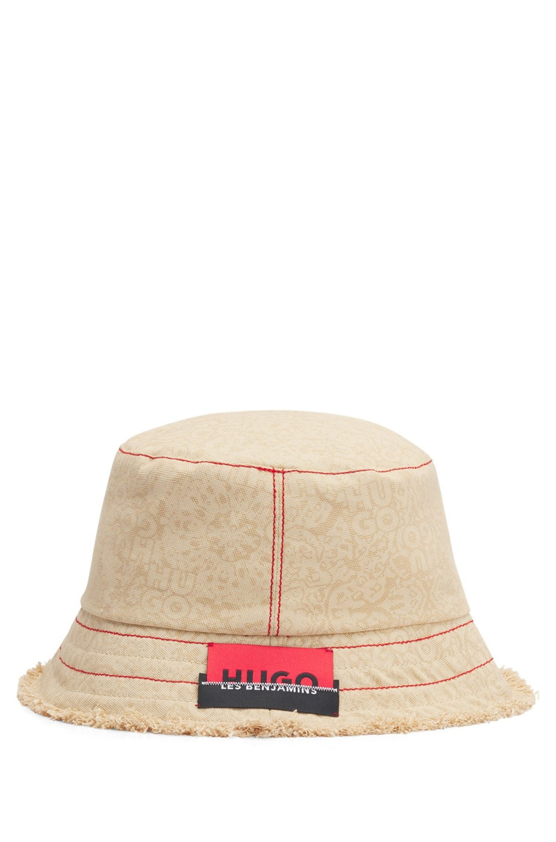 HUGO HUGO X LES BENJAMINS BUCKET HAT WITH CO-BRANDED LABEL outlook
