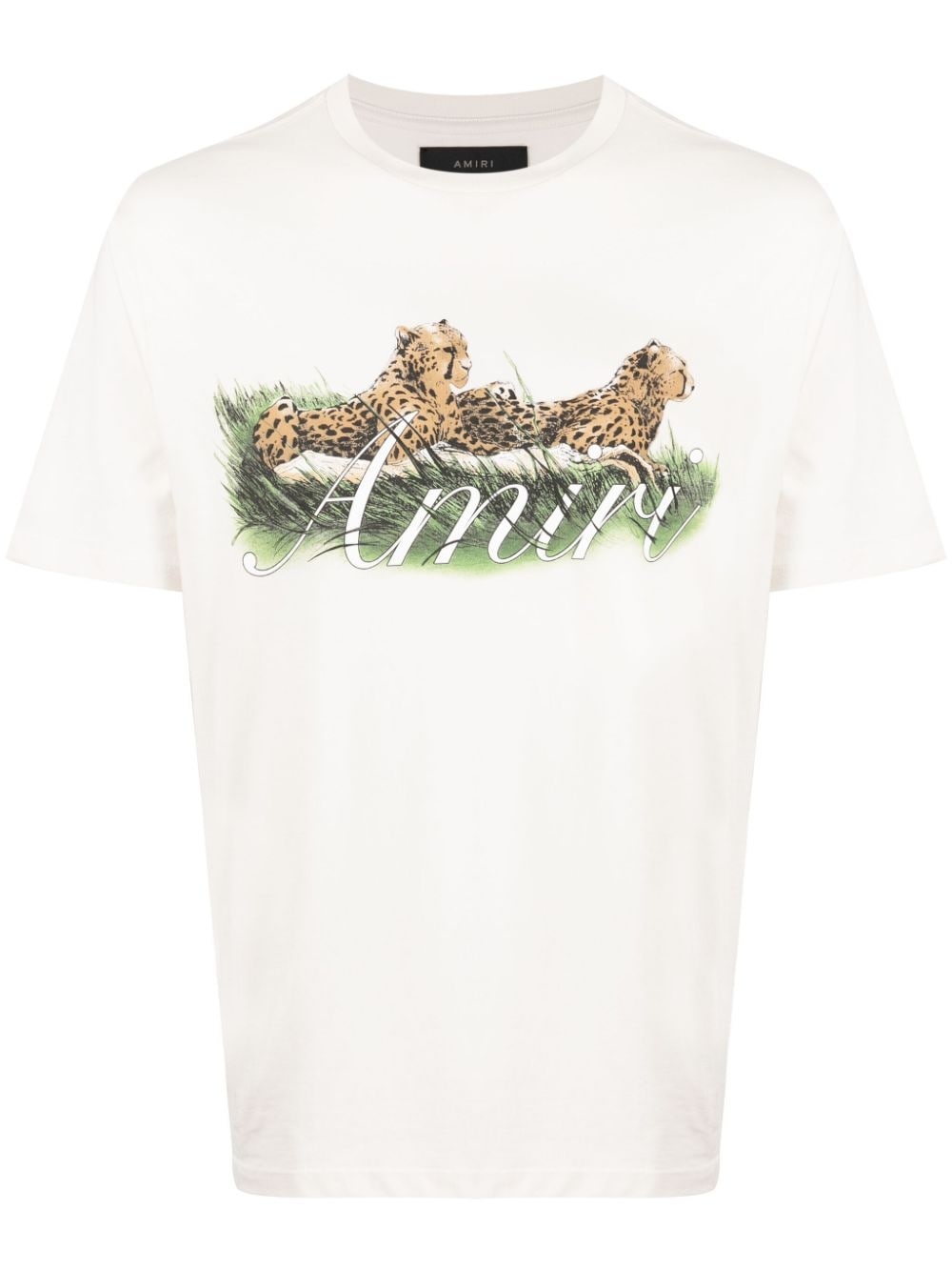 Cheetah-print cotton T-shirt - 1