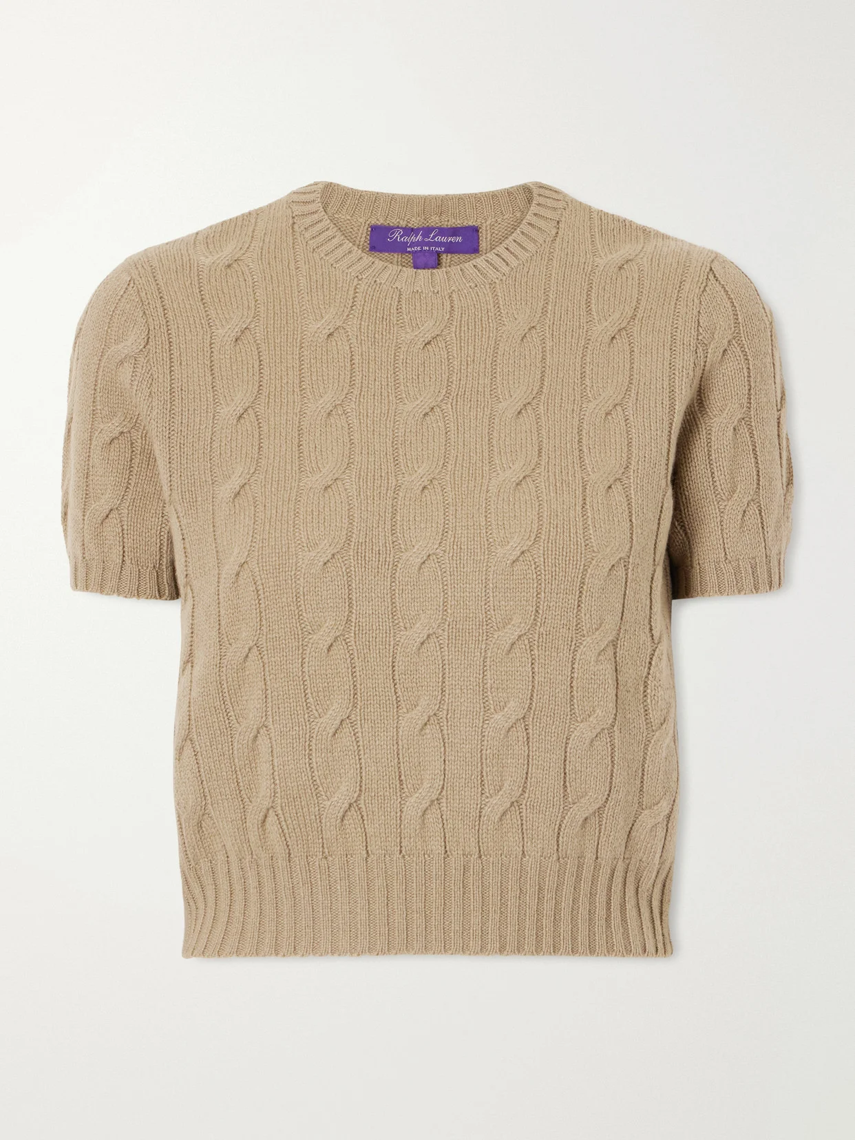 Cable-knit Cashmere Sweater - 1