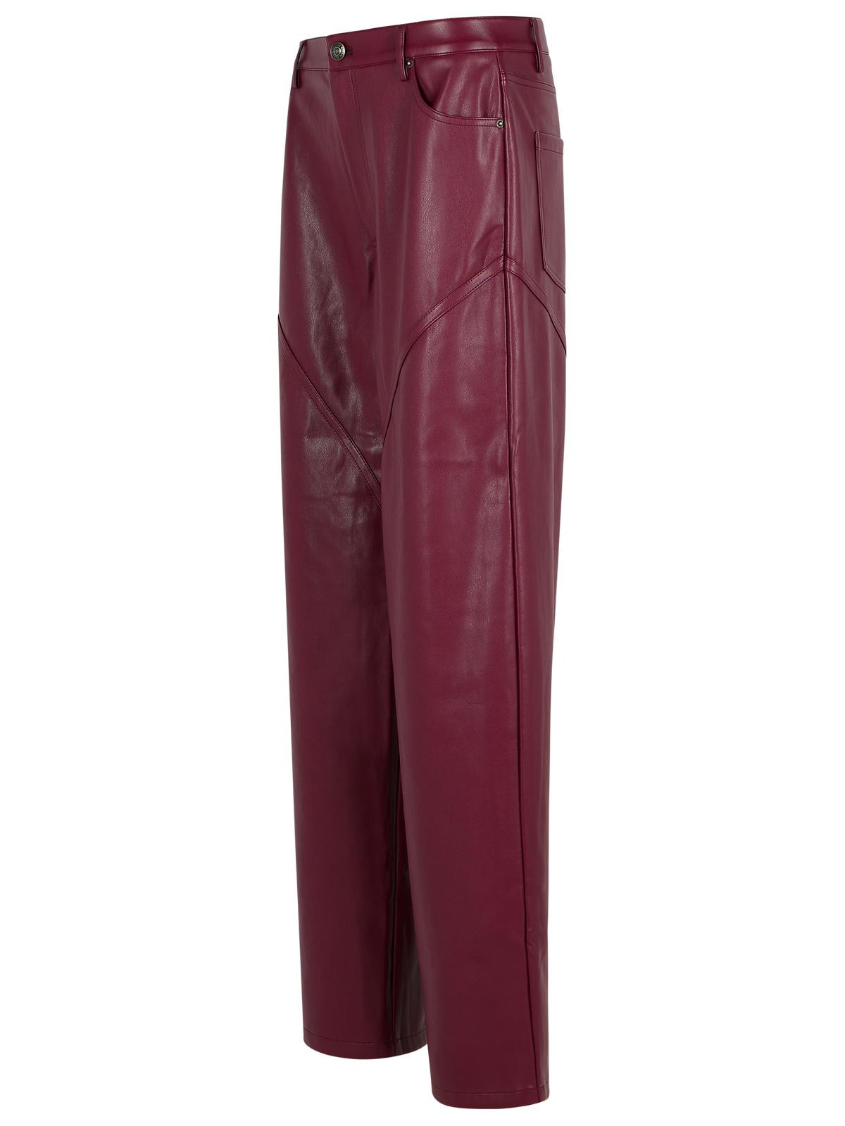 Rotate Burgundy Polyester Pants Women - 2