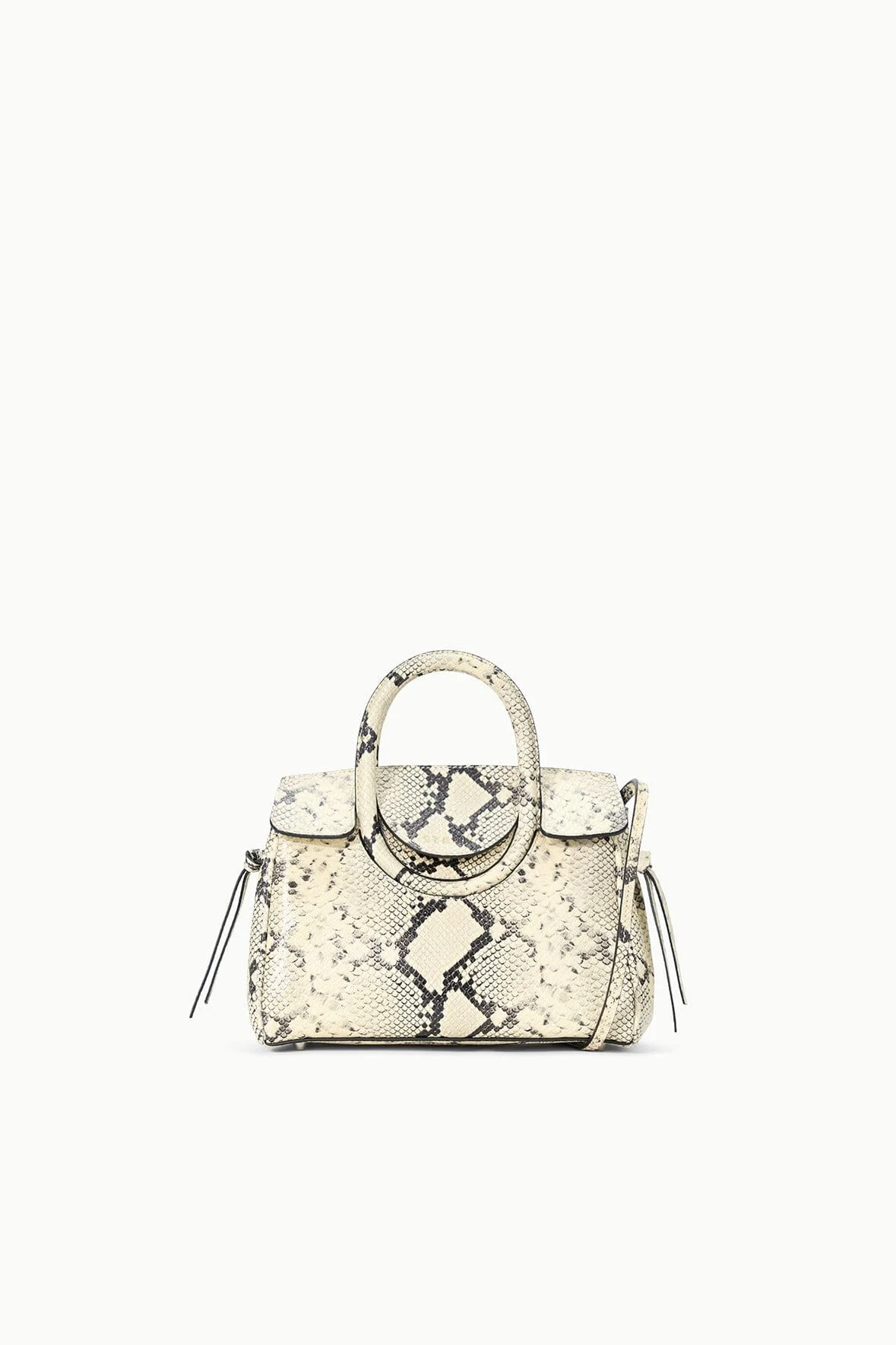 STAUD MAUDE MINI CARRYALL WHITE SNAKE - 1