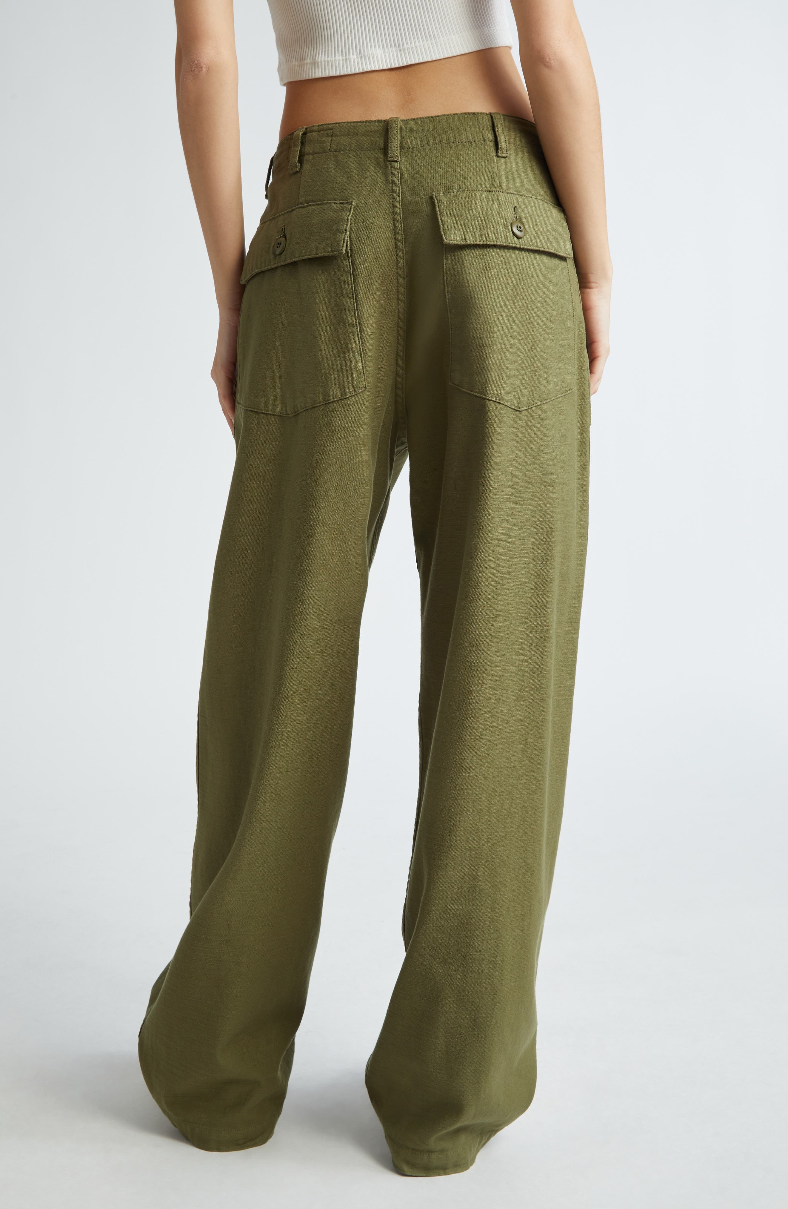 Wide Leg Utility Pants - 3