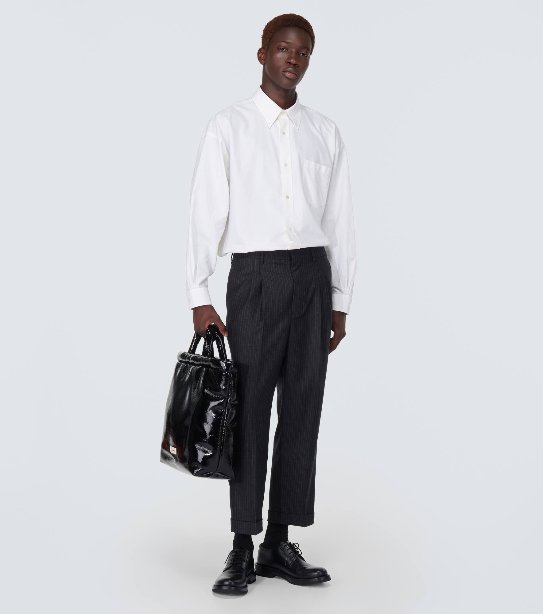 Wool tapered pants - 2