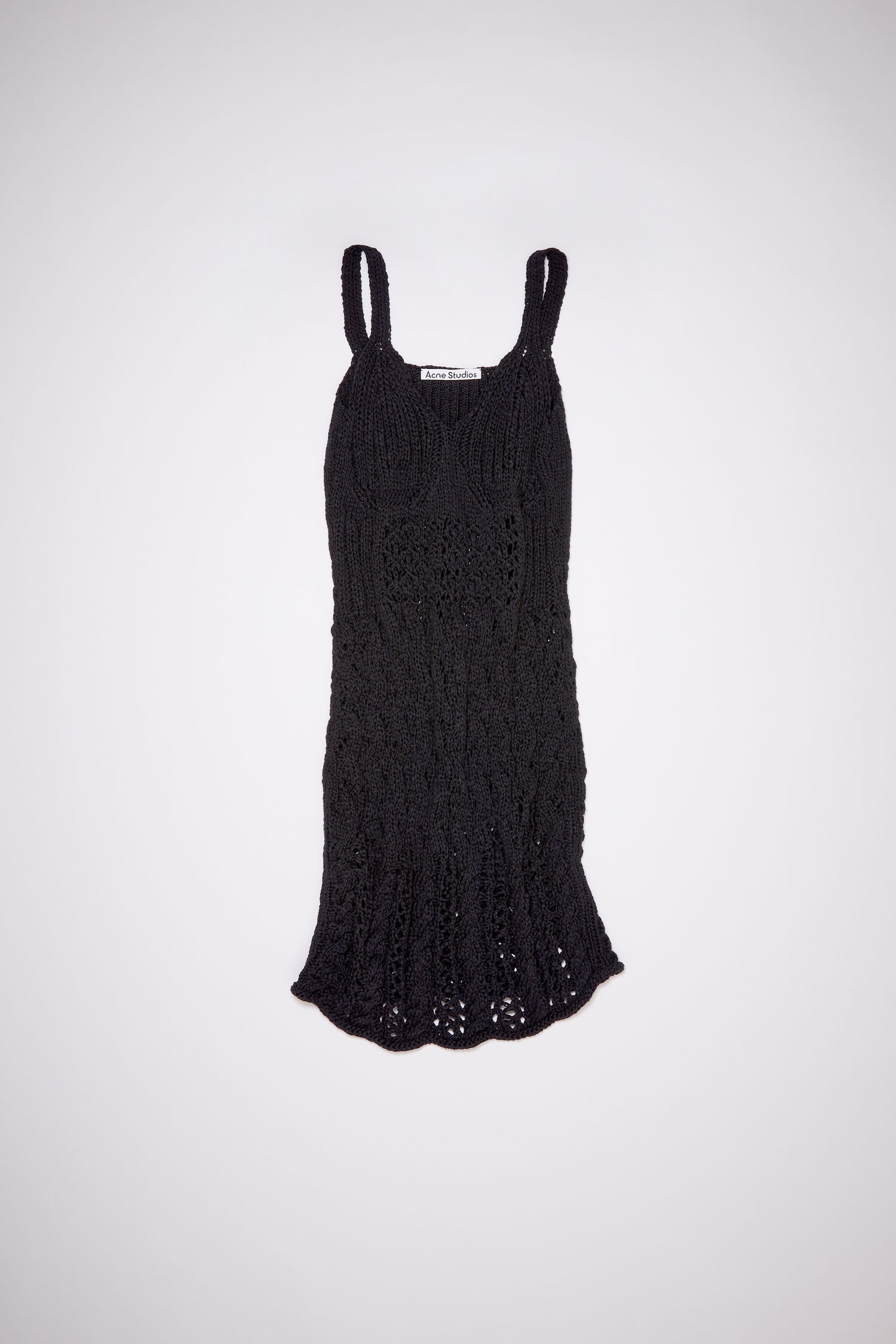 Knitted mini dress - Black - 5