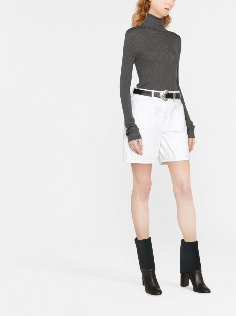 roll-neck metallic top - 4
