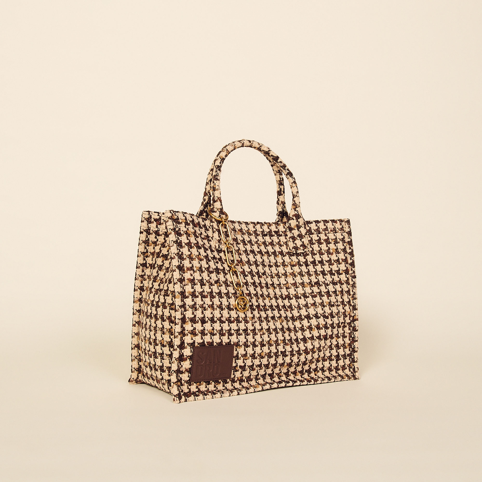 Tweed tote bag - 1