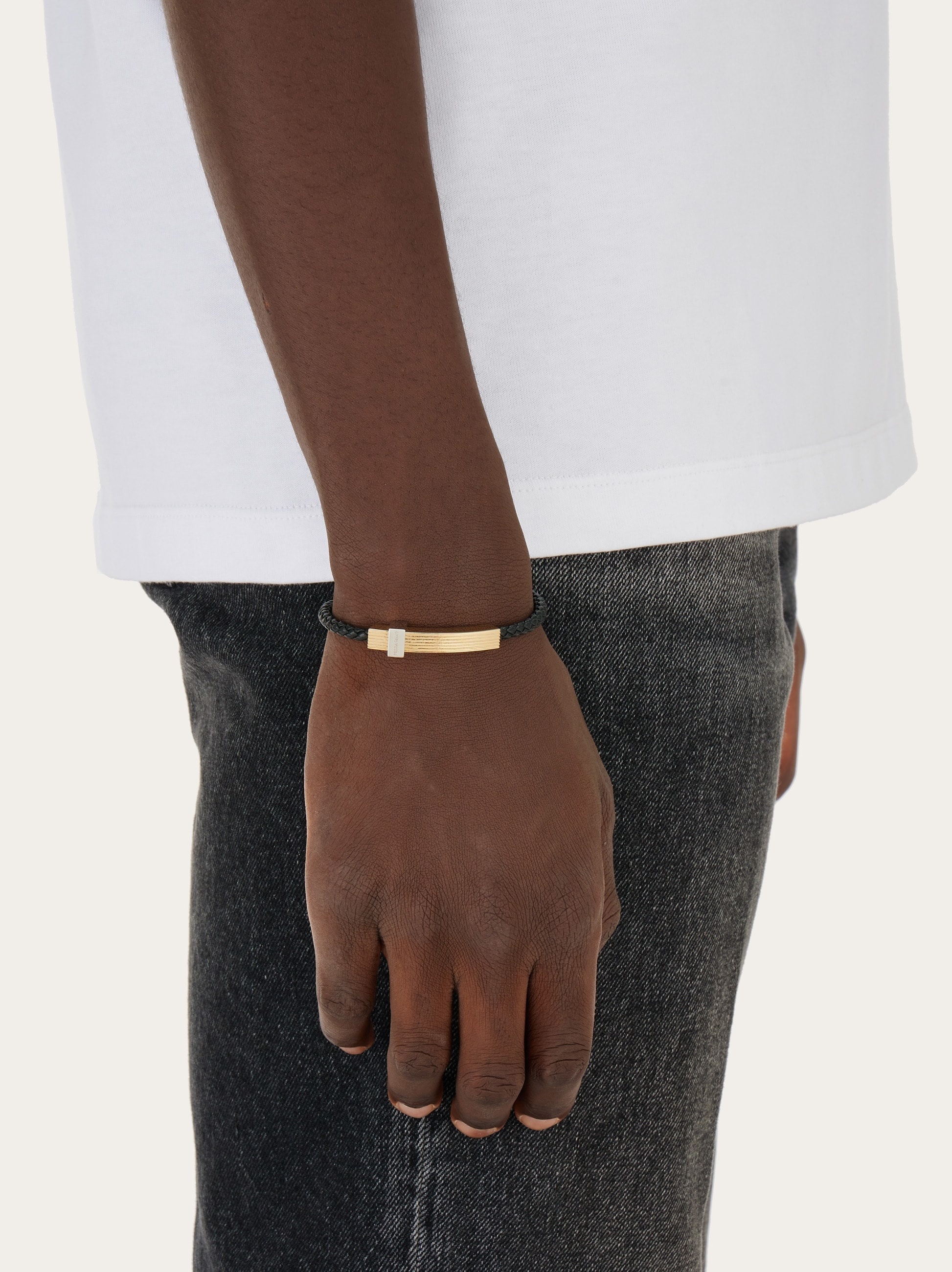 Braided bracelet with band - (M) - 3