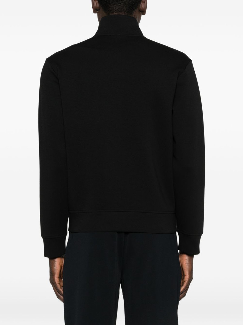logo-embroidered zipped sweatshirt 4
